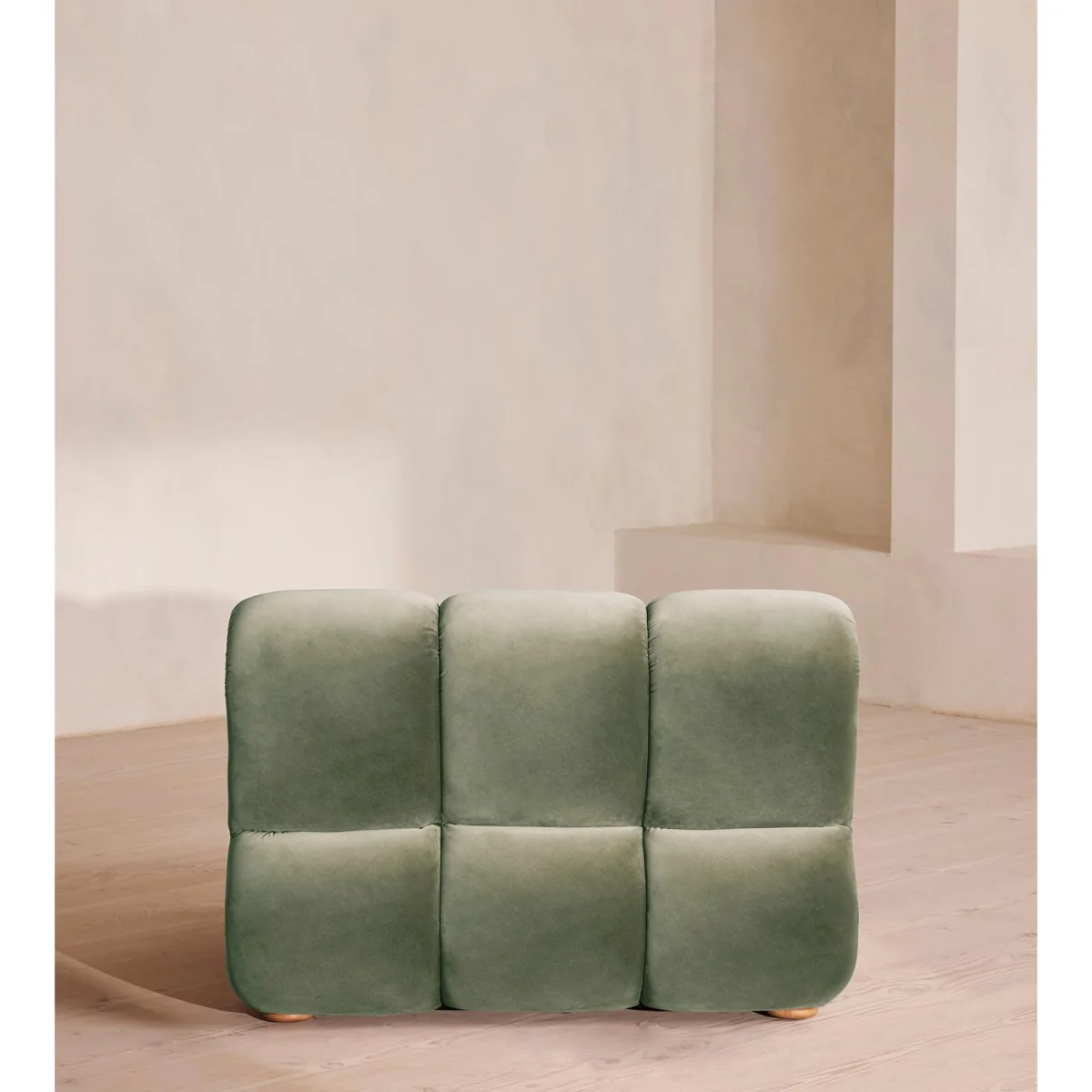 Noelle Modular Armchair, Velvet, Seafoam, UK – image 5