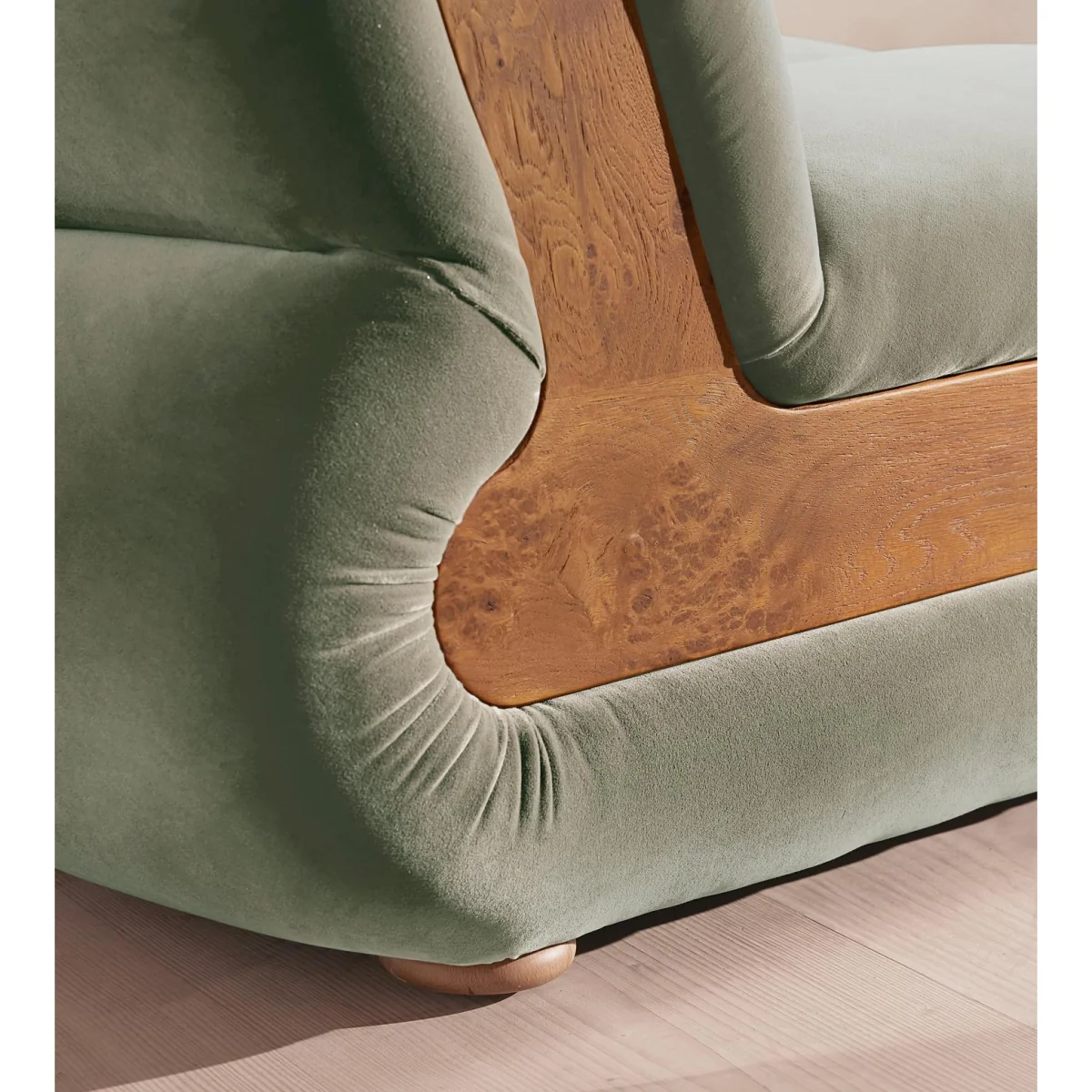 Noelle Modular Armchair, Velvet, Seafoam, UK – image 6