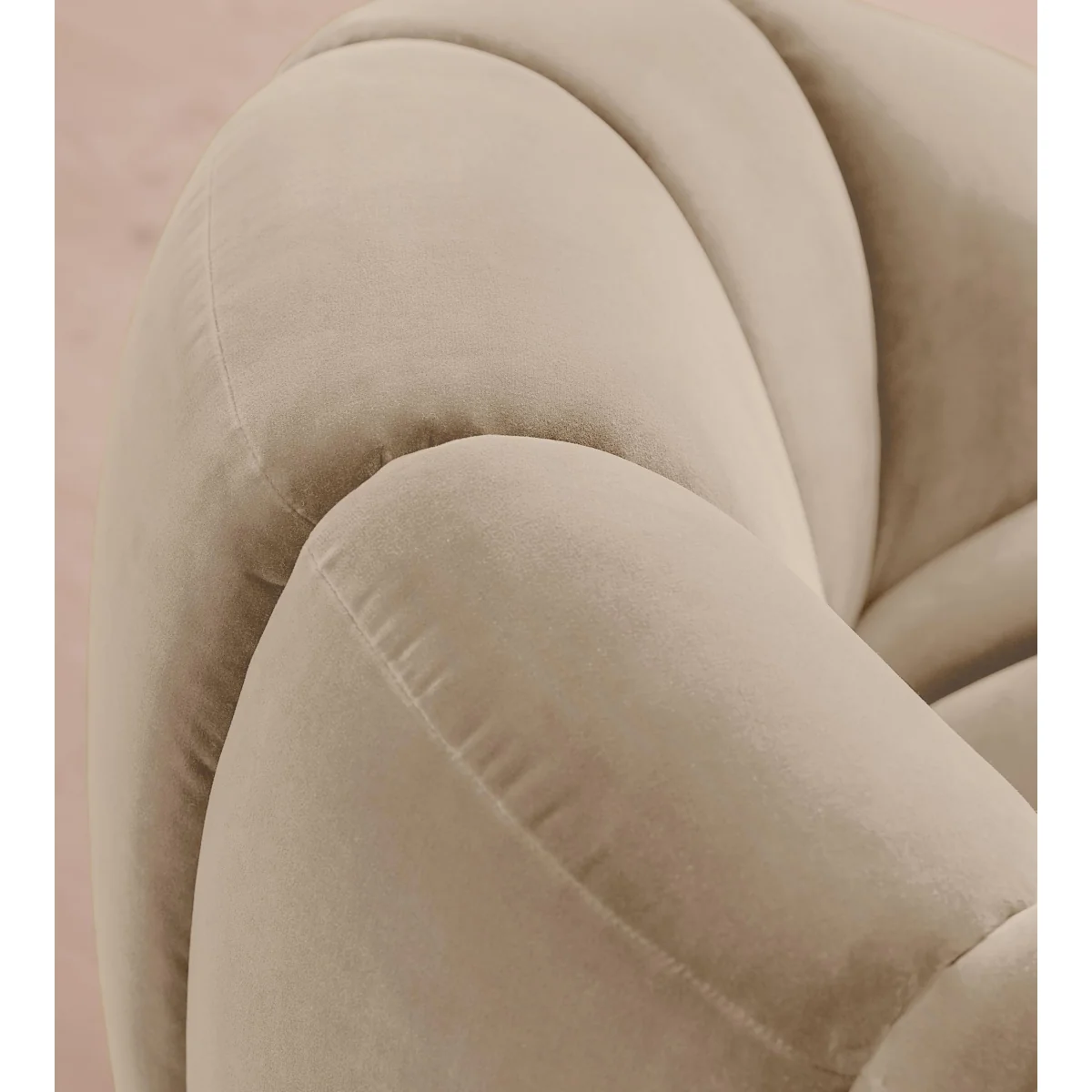 Garret Chair, Velvet, Oyster, UK – image 7