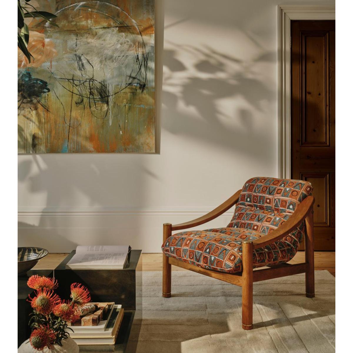 Karine Armchair, Lumi Jacquard – image 2