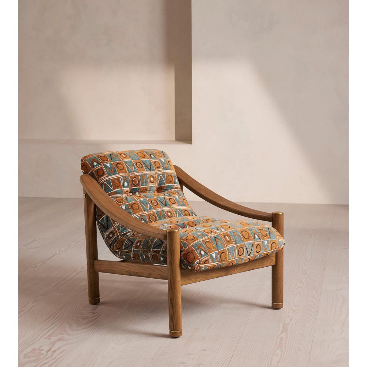 Karine Armchair, Lumi Jacquard – image 3