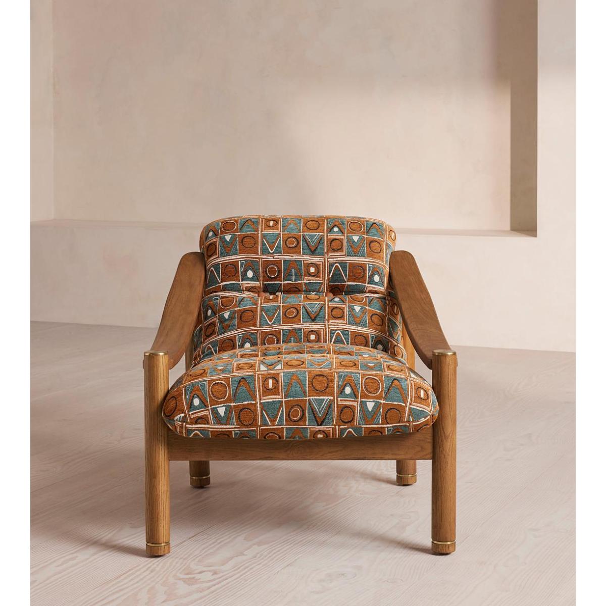 Karine Armchair, Lumi Jacquard – image 4