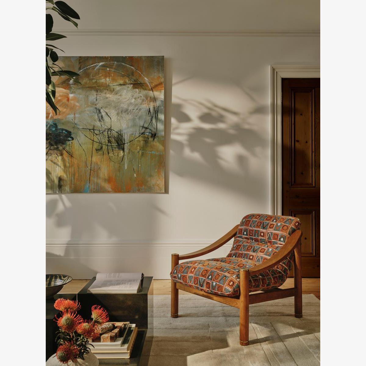 Karine Armchair, Lumi Jacquard – image 1