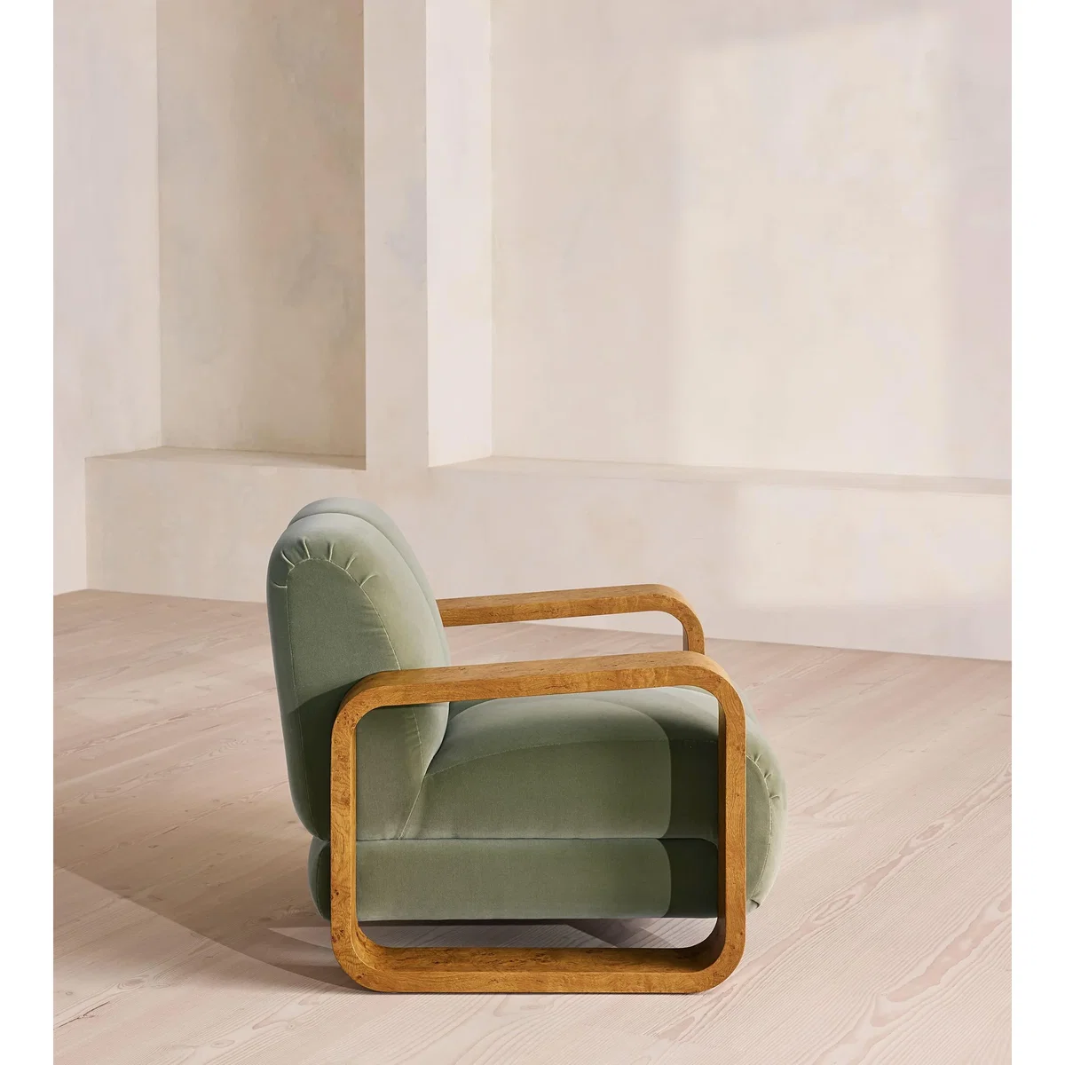 Blake Armchair, Velvet, Seafoam, UK – image 7