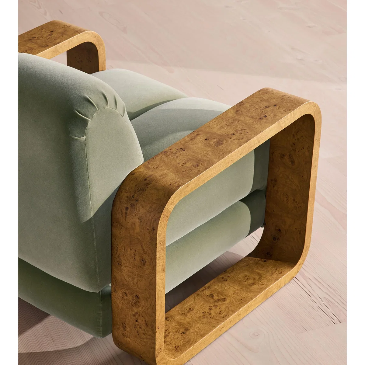 Blake Armchair, Velvet, Seafoam, UK – image 10