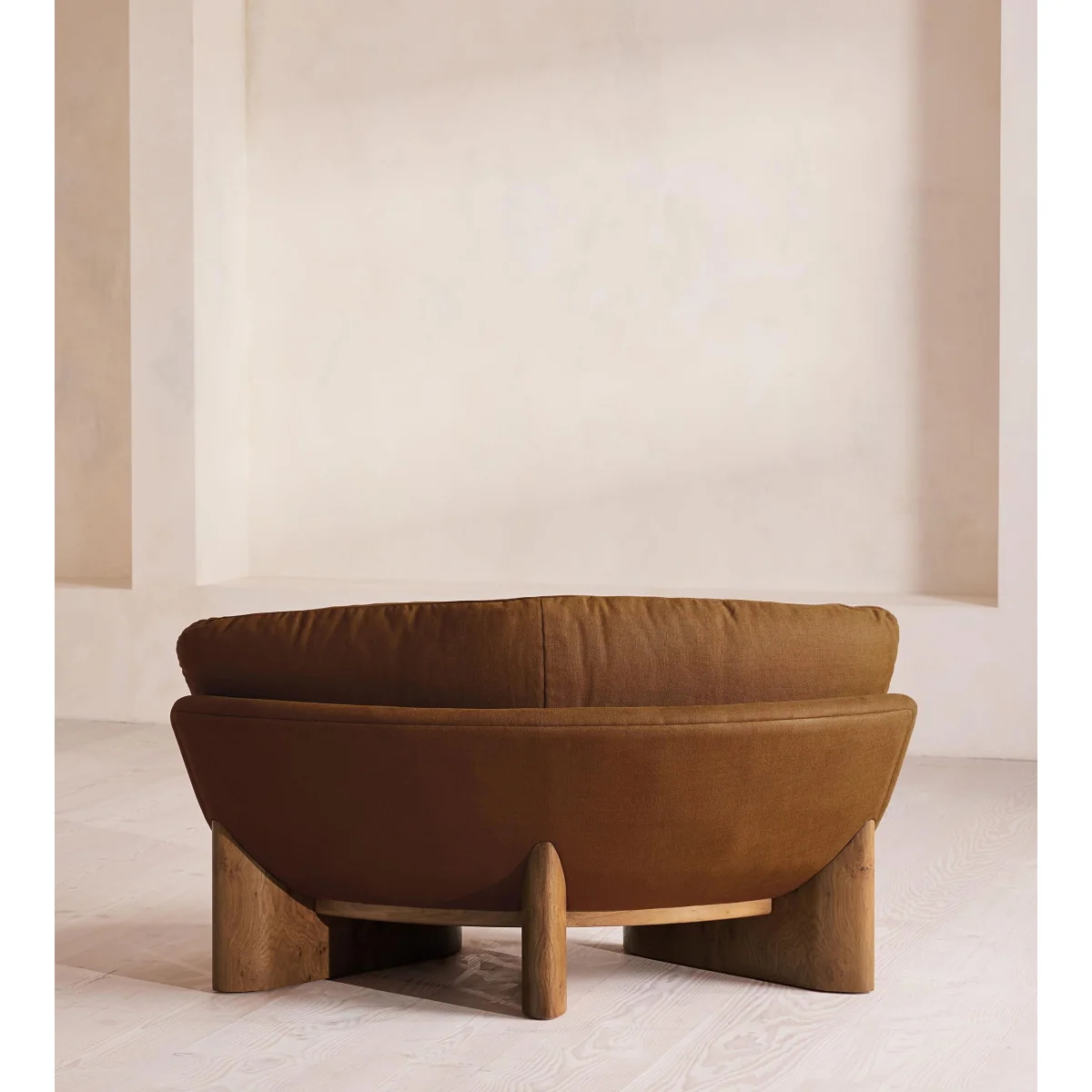 Tellis Corner Chair, Linen, Terracotta, UK – image 5
