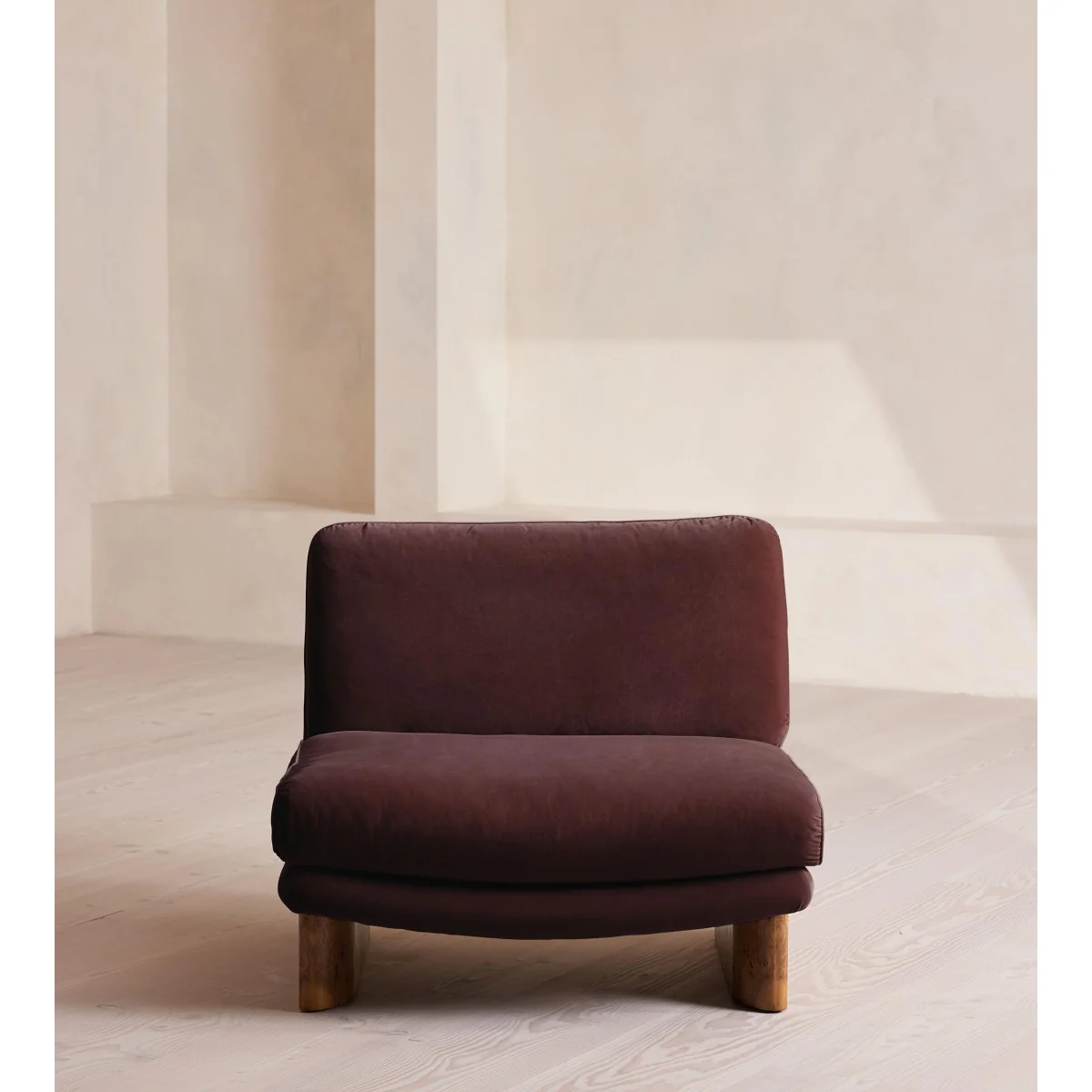 Tellis Chair, Velvet, Aubergine, UK – image 2