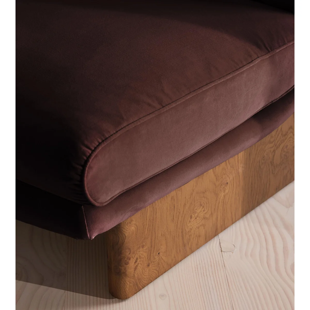 Tellis Chair, Velvet, Aubergine, UK – image 7
