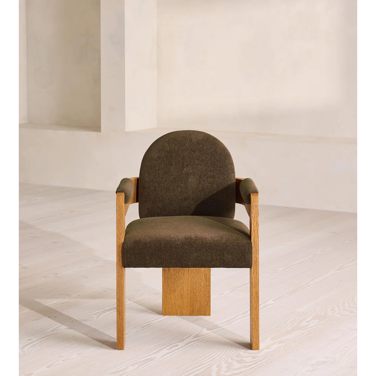 Emerson Dining Chair, Linen Chenille, Chocolate, UK – image 3