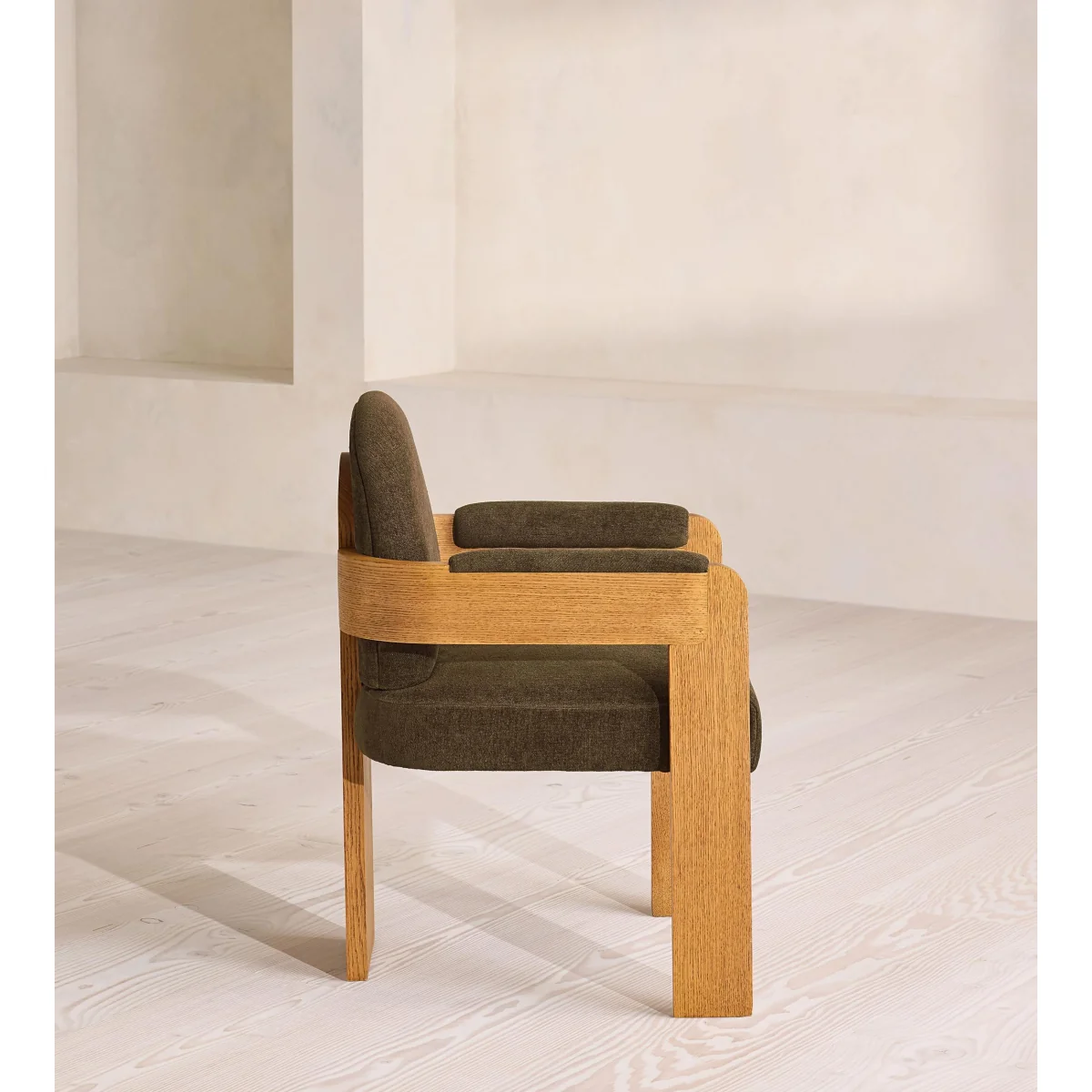 Emerson Dining Chair, Linen Chenille, Chocolate, UK – image 4