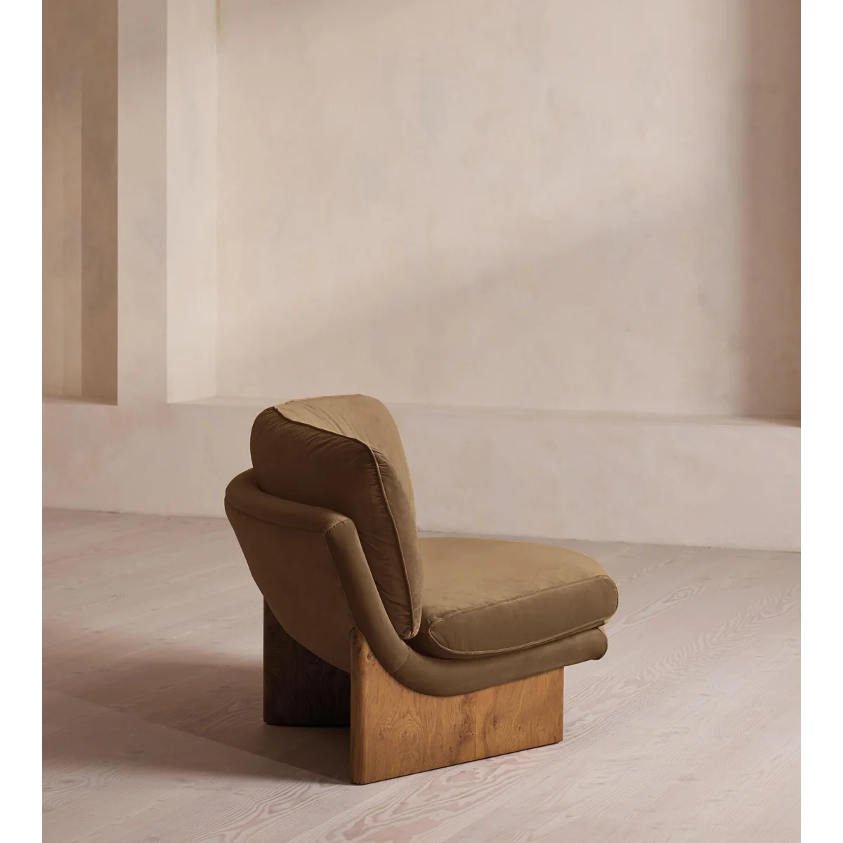 Tellis Corner Chair, Velvet, Truffle, UK – image 4
