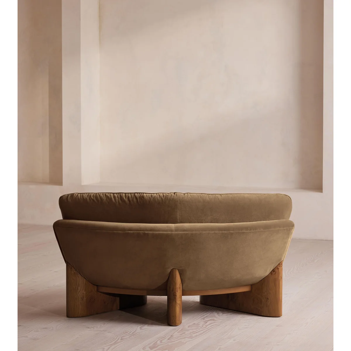 Tellis Corner Chair, Velvet, Truffle, UK – image 5