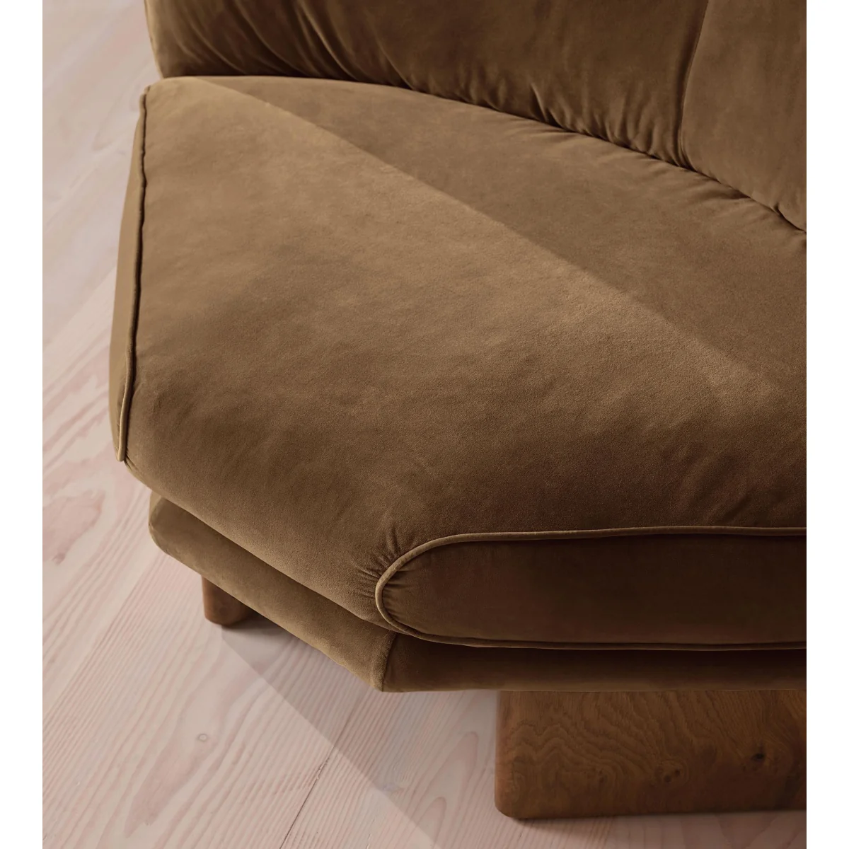 Tellis Corner Chair, Velvet, Truffle, UK – image 6