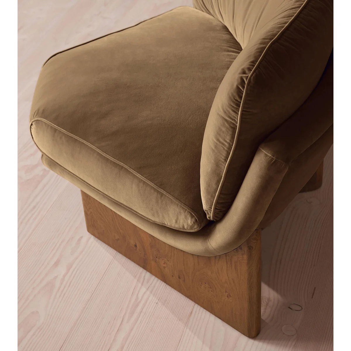 Tellis Corner Chair, Velvet, Truffle, UK – image 7