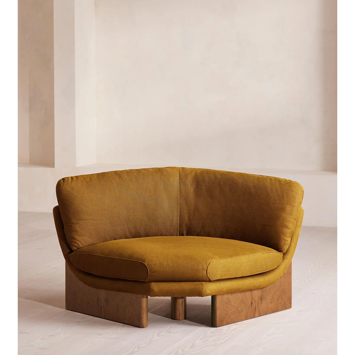 Tellis Corner Chair, Linen, Turmeric, UK – image 2