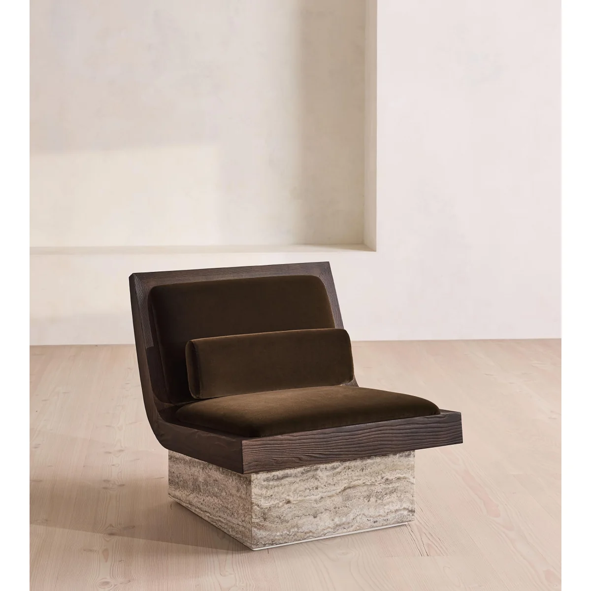 Danilo Armchair, Velvet, Chocolate UK – image 3