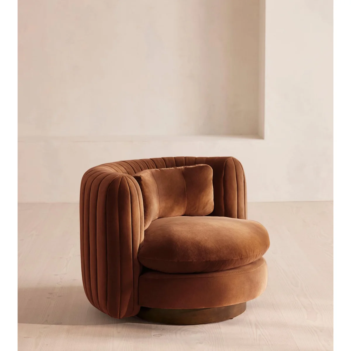 Vivienne Armchair, Velvet, Cinnamon, UK – image 2
