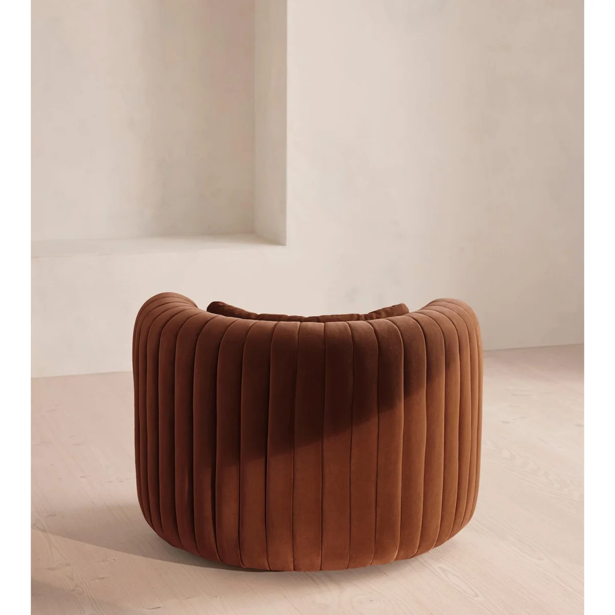 Vivienne Armchair, Velvet, Cinnamon, UK – image 5