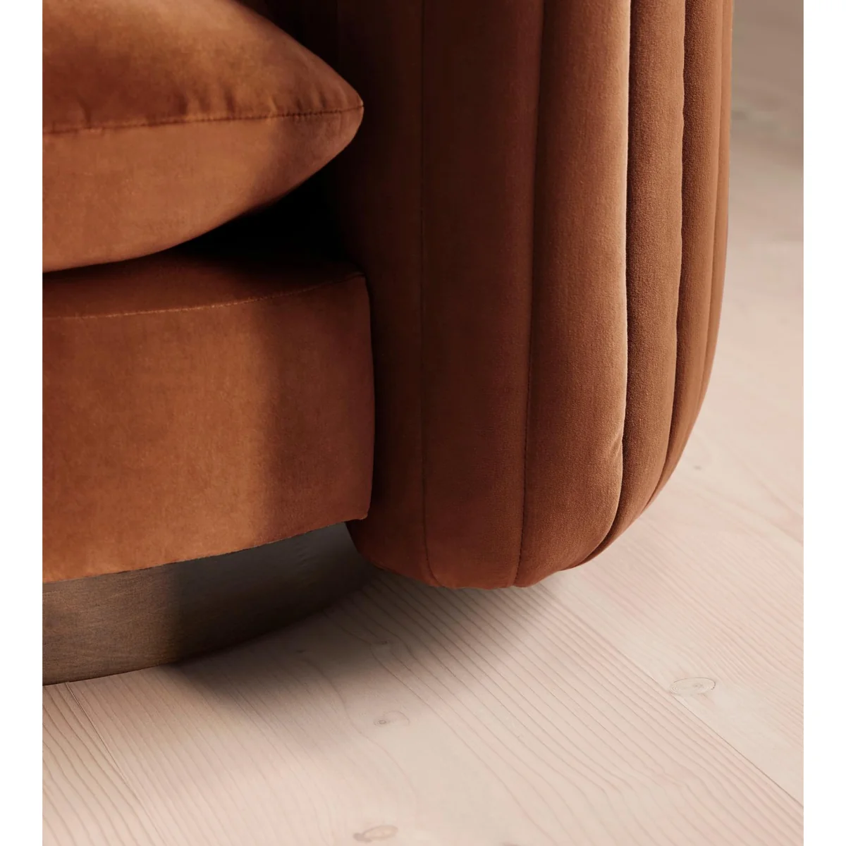Vivienne Armchair, Velvet, Cinnamon, UK – image 6