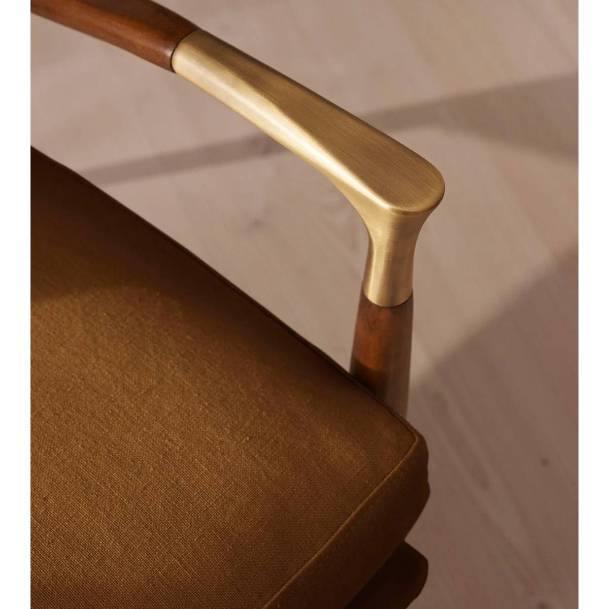 Theodore Armchair, Linen, Terracotta, UK – image 6