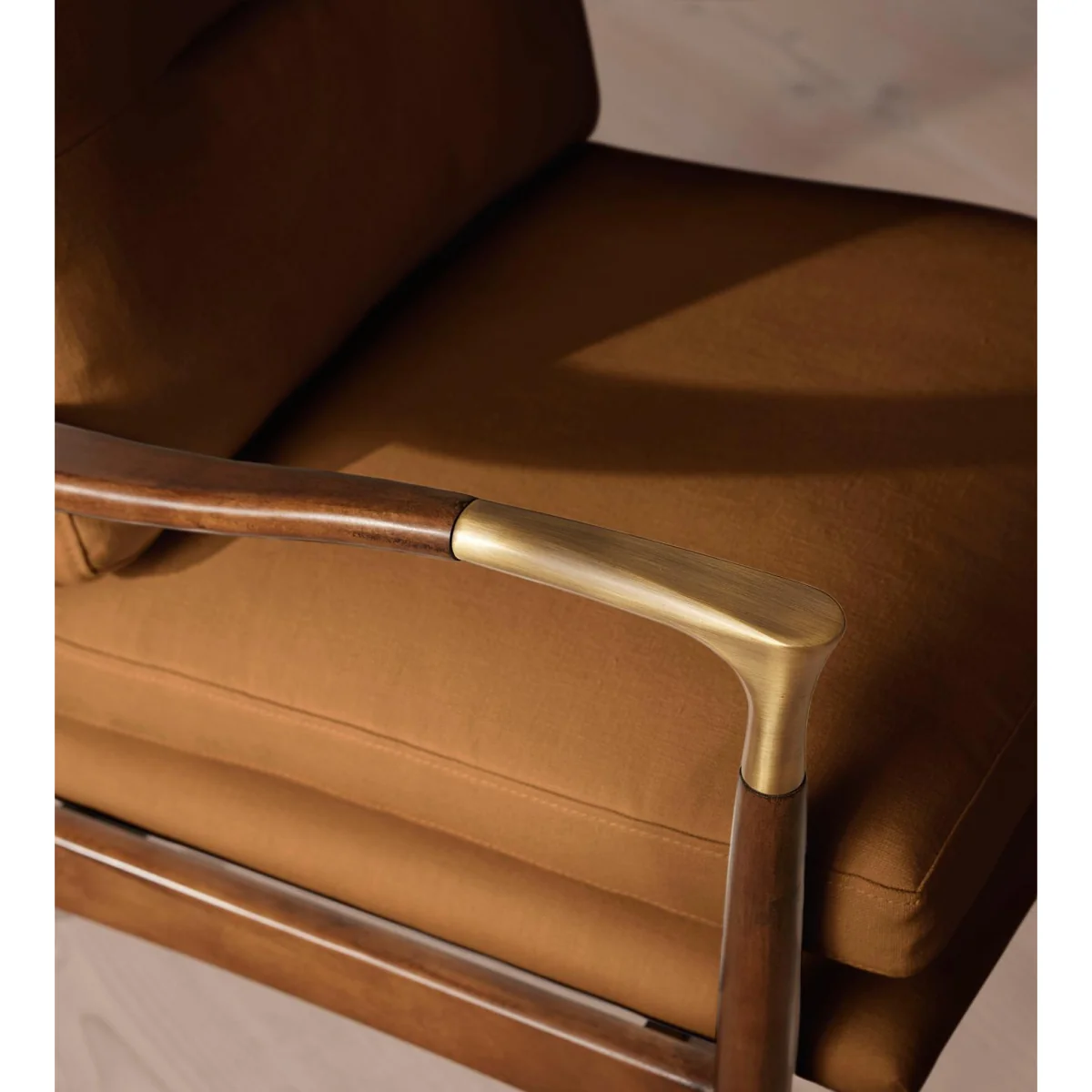Theodore Armchair, Linen, Terracotta, UK – image 7