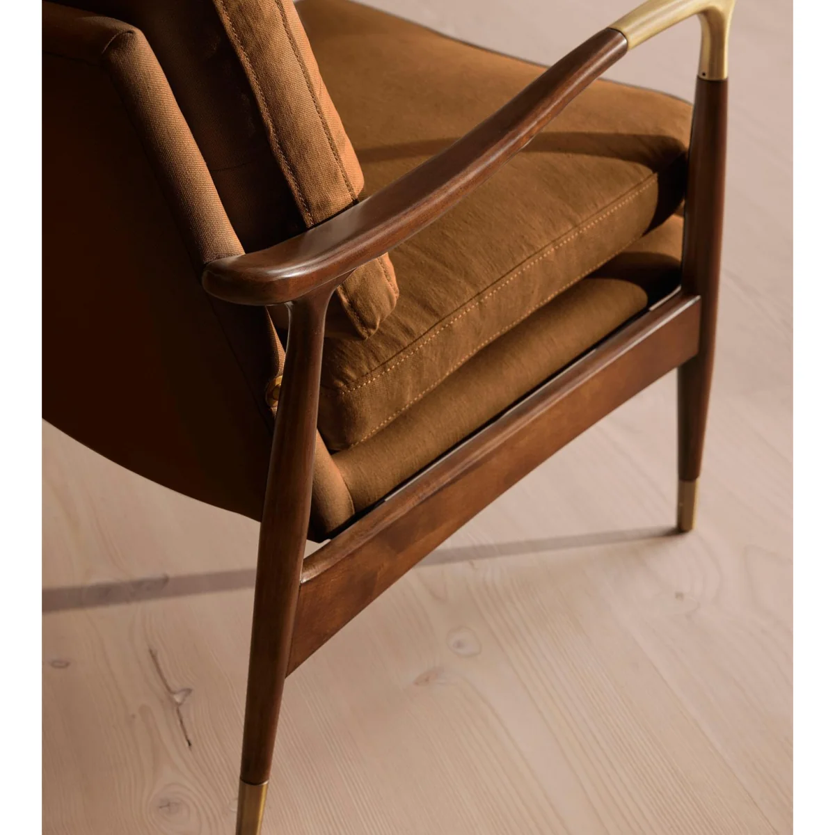 Theodore Armchair, Linen, Terracotta, UK – image 8