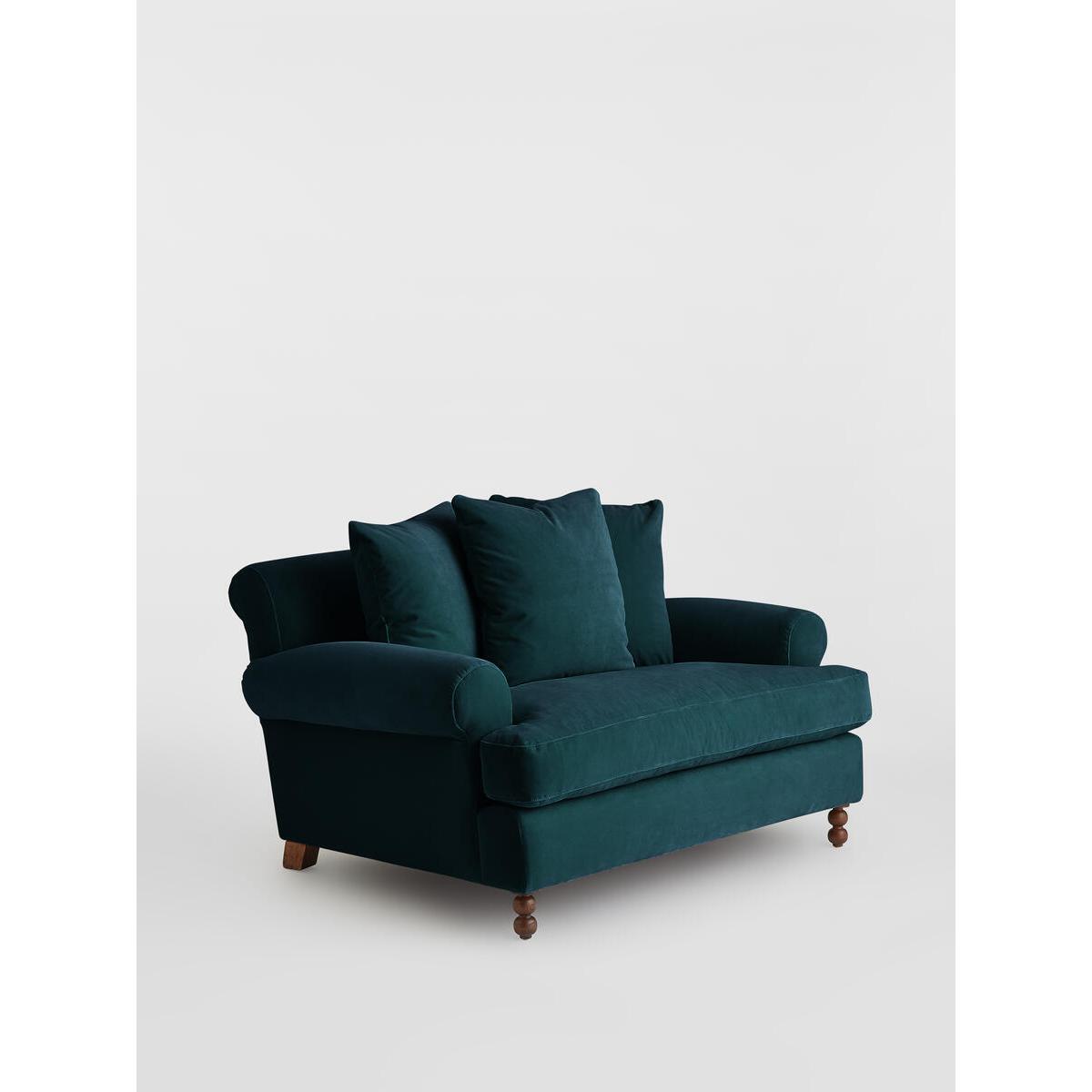 Audrey Loveseat, Velvet Teal – image 2