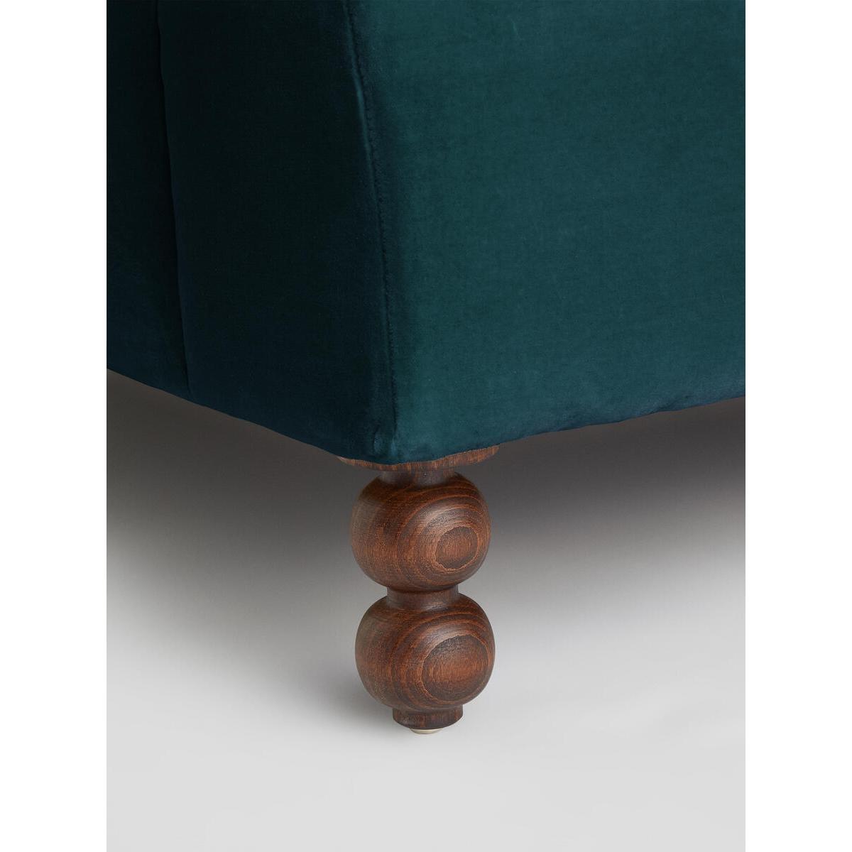 Audrey Loveseat, Velvet Teal – image 5