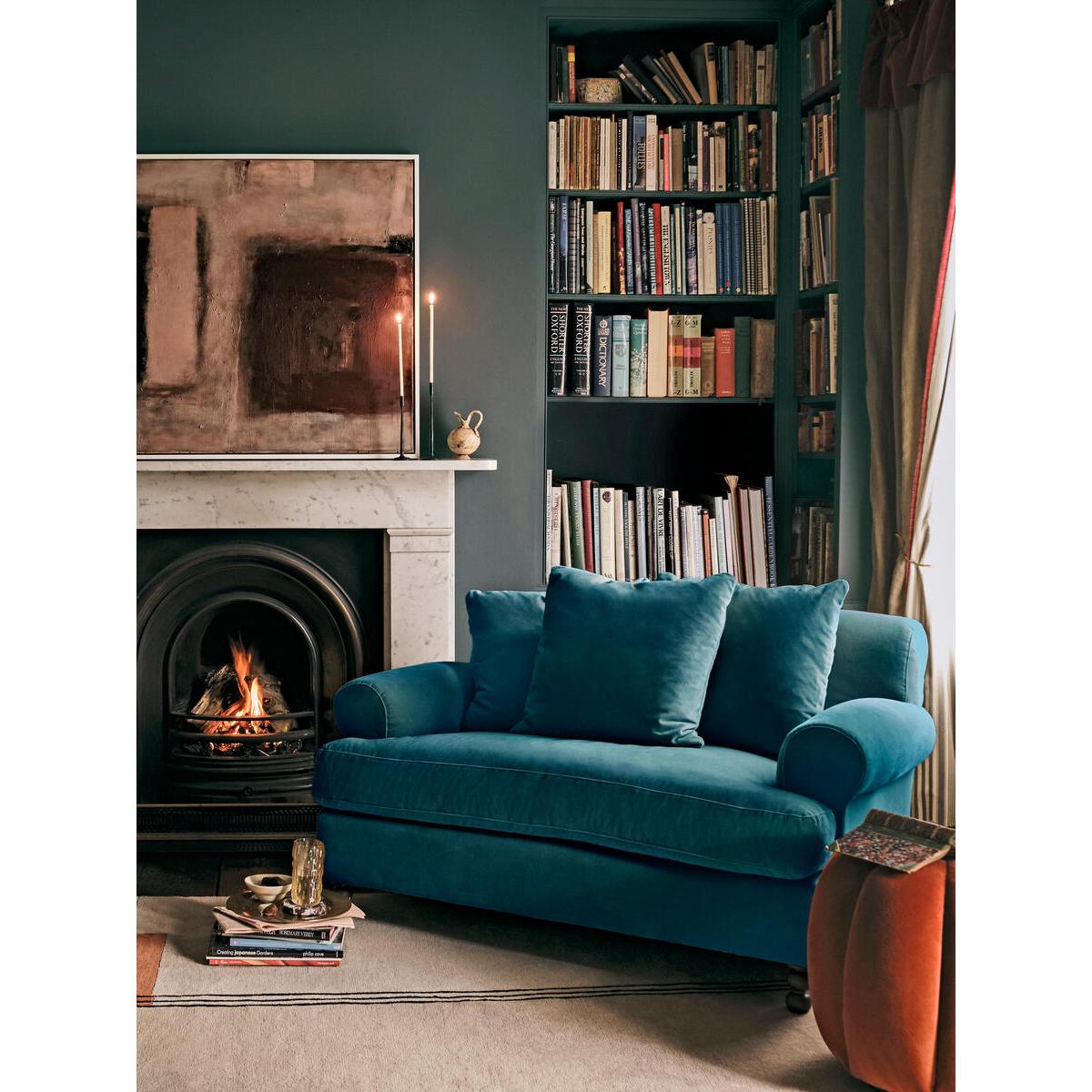 Audrey Loveseat, Velvet Teal – image 7
