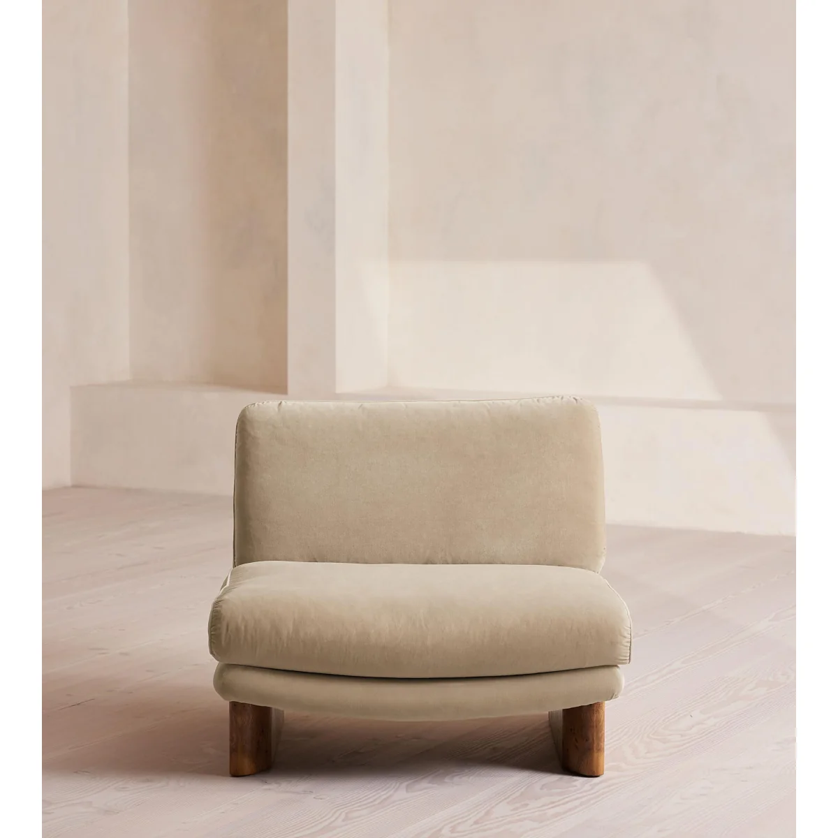 Tellis Chair, Velvet, Oyster, UK – image 2