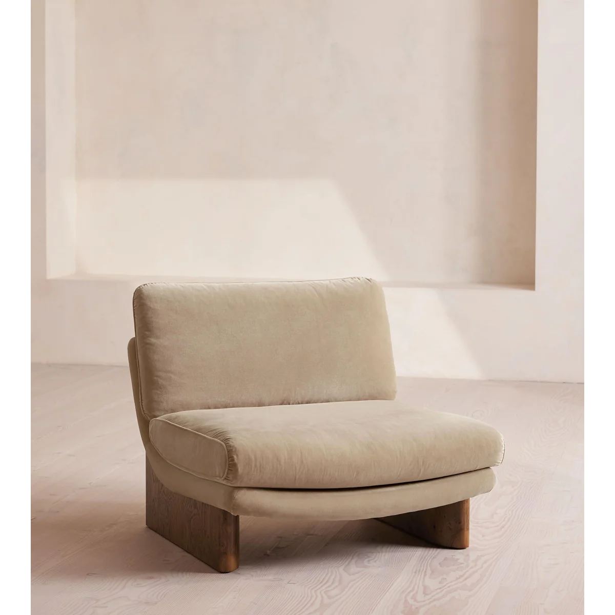 Tellis Chair, Velvet, Oyster, UK – image 3