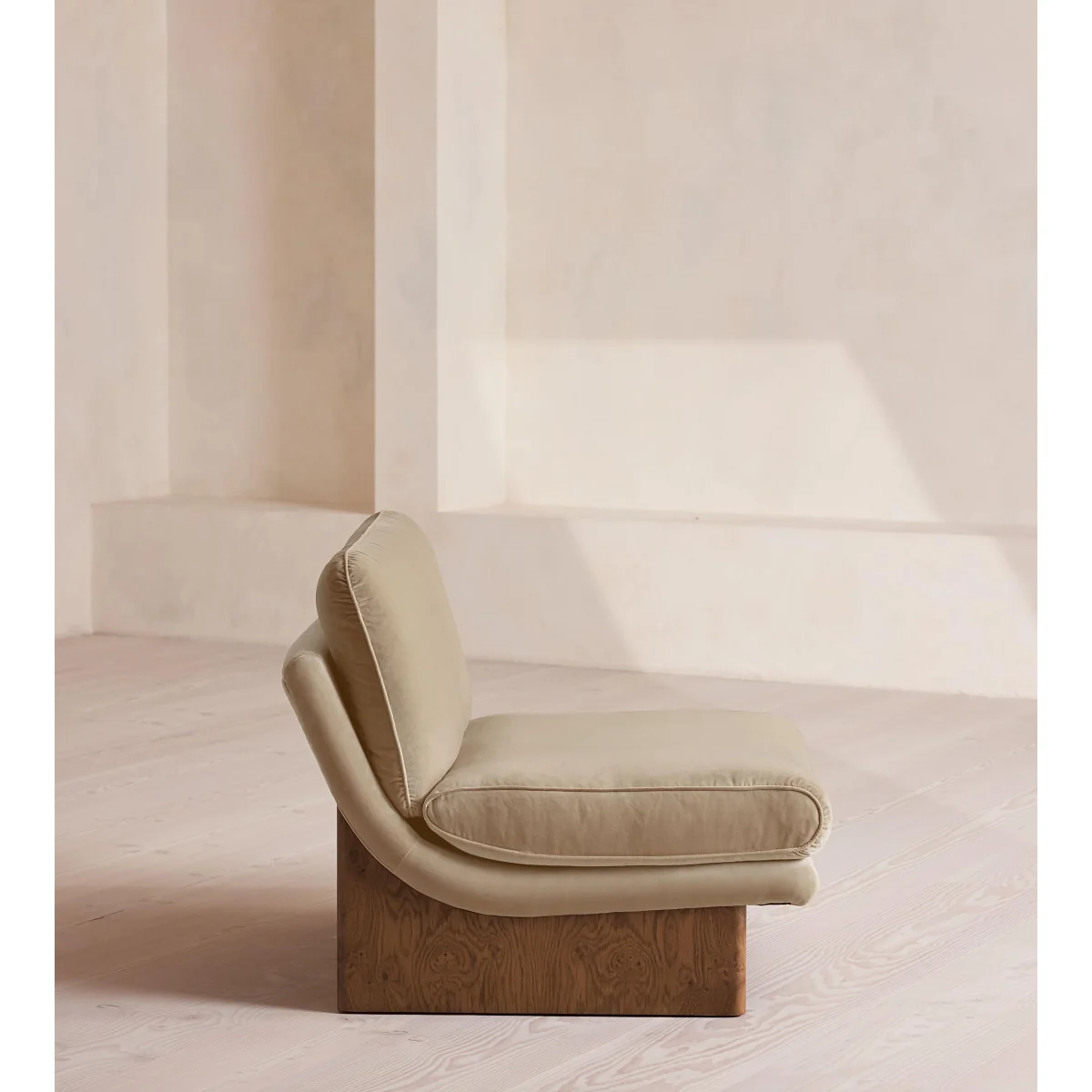 Tellis Chair, Velvet, Oyster, UK – image 4