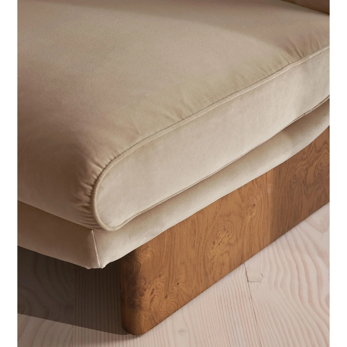 Tellis Chair, Velvet, Oyster, UK – image 7
