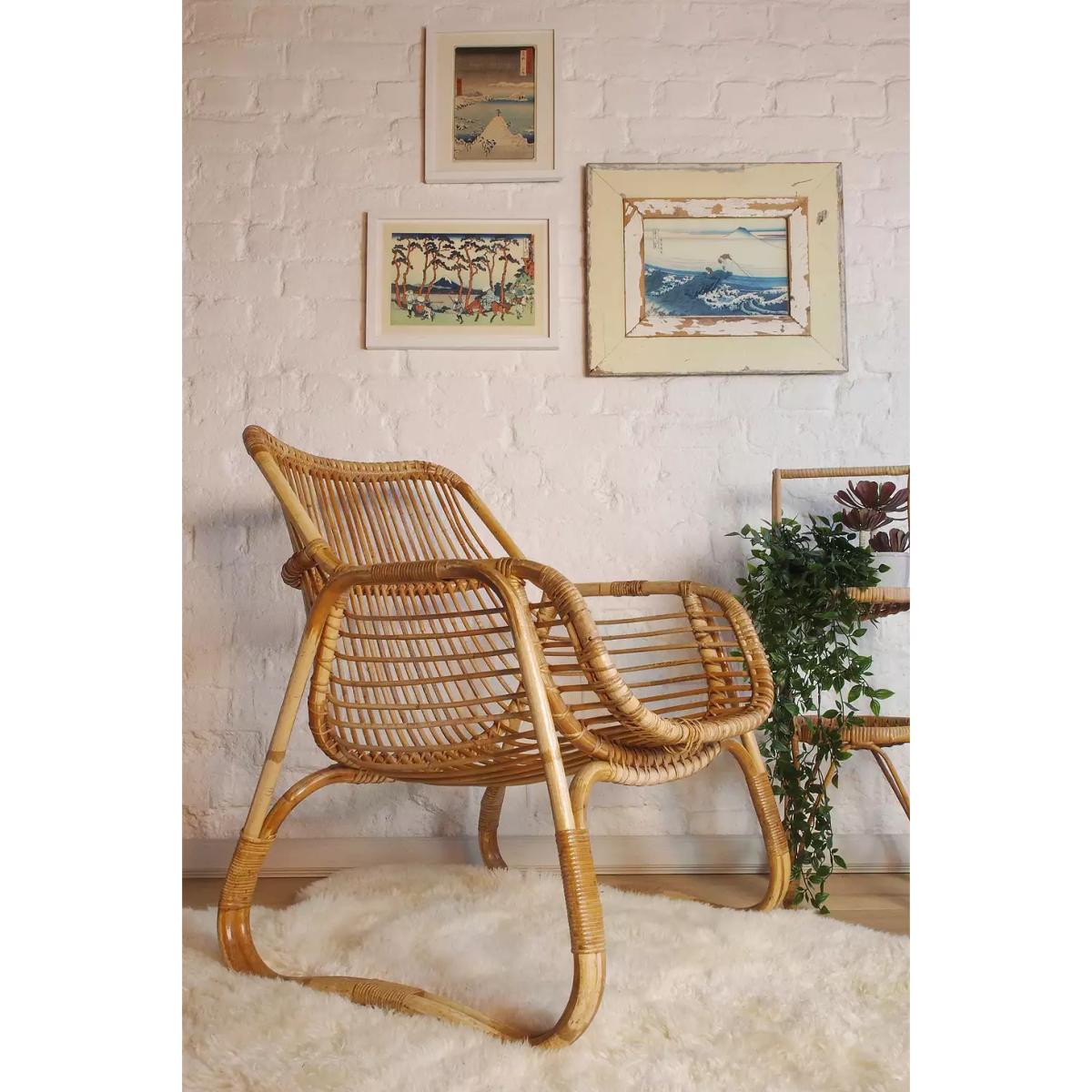 Urban Renewal Vintage Cane Tub Chair - Neutral 77cm x 59cm x 73cm at Urban Outfitters – image 3