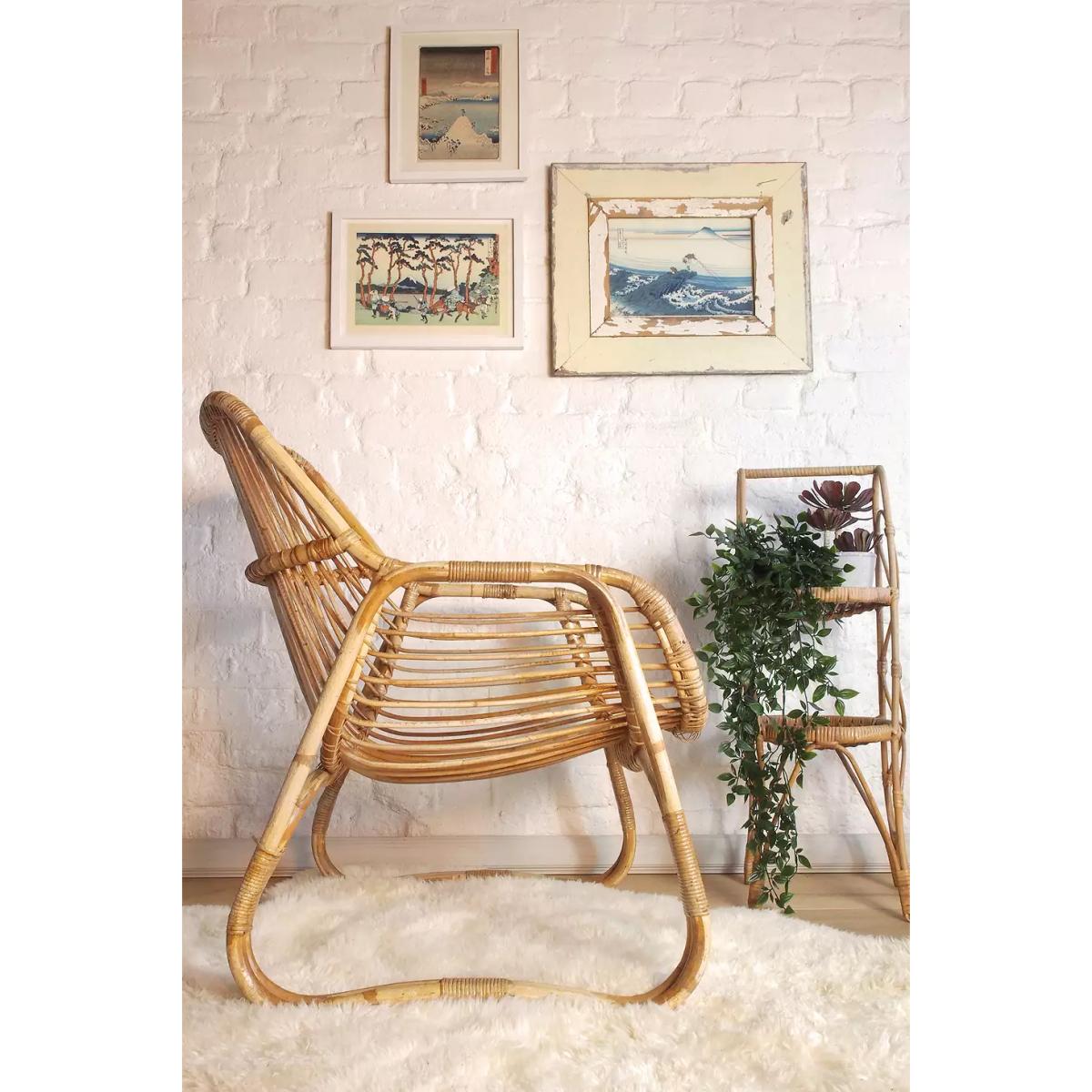 Urban Renewal Vintage Cane Tub Chair - Neutral 77cm x 59cm x 73cm at Urban Outfitters – image 4