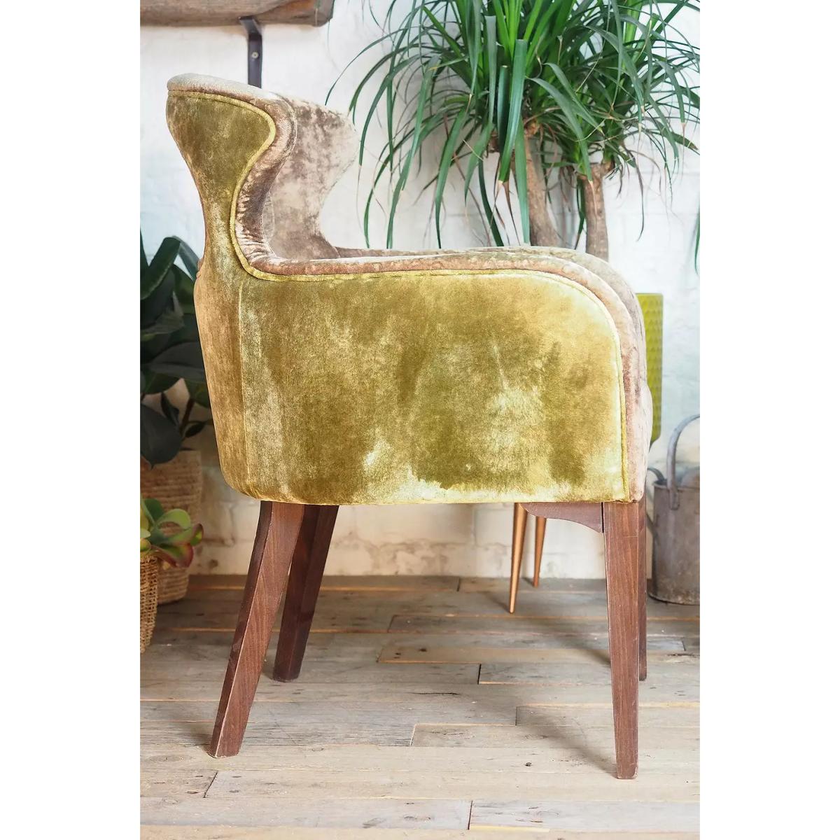 Urban Renewal Vintage Pair Of Plush Chairs by Stanley Jay Friedman - Brown H:85cm x W:62cm x D:57cm at Urban Outfitters – image 4