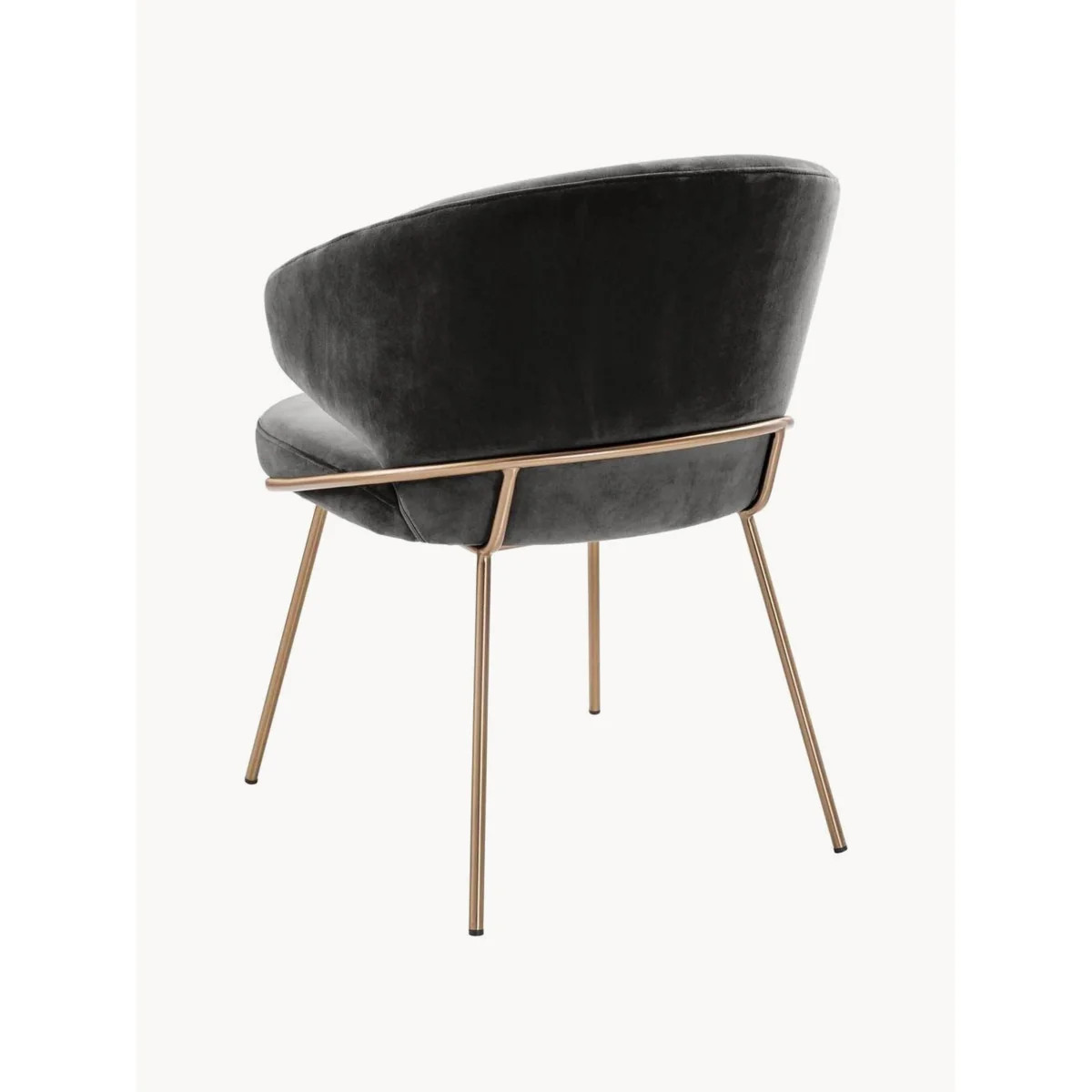 Velvet Dining Chair Kinley with Armrest – image 5