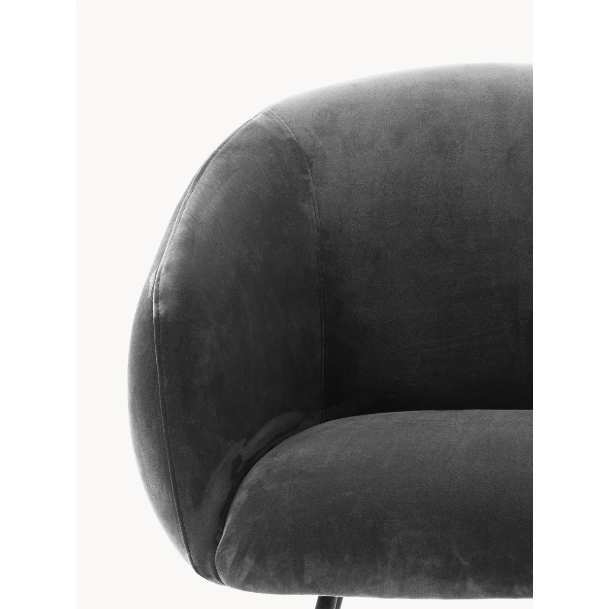 Velvet Dining Chair Elbury with Armrests – image 4