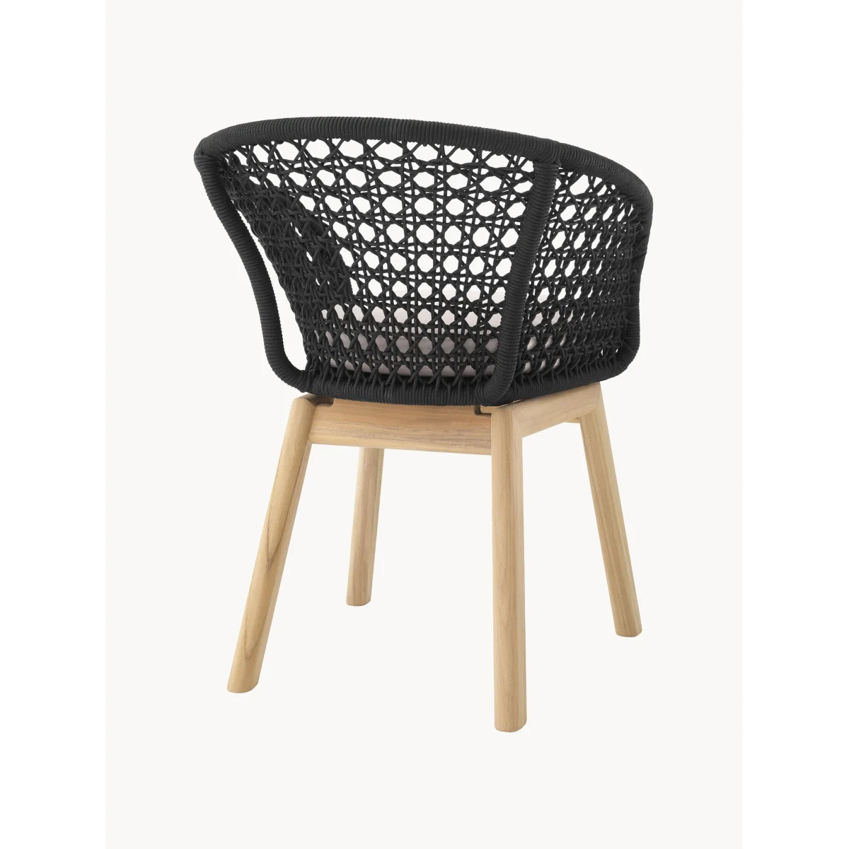 Teak Wood Garden Dining Chair Trinity with Armrests – image 5