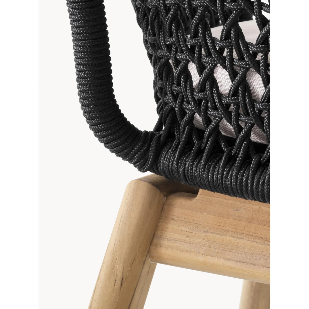 Teak Wood Garden Dining Chair Trinity with Armrests – image 6