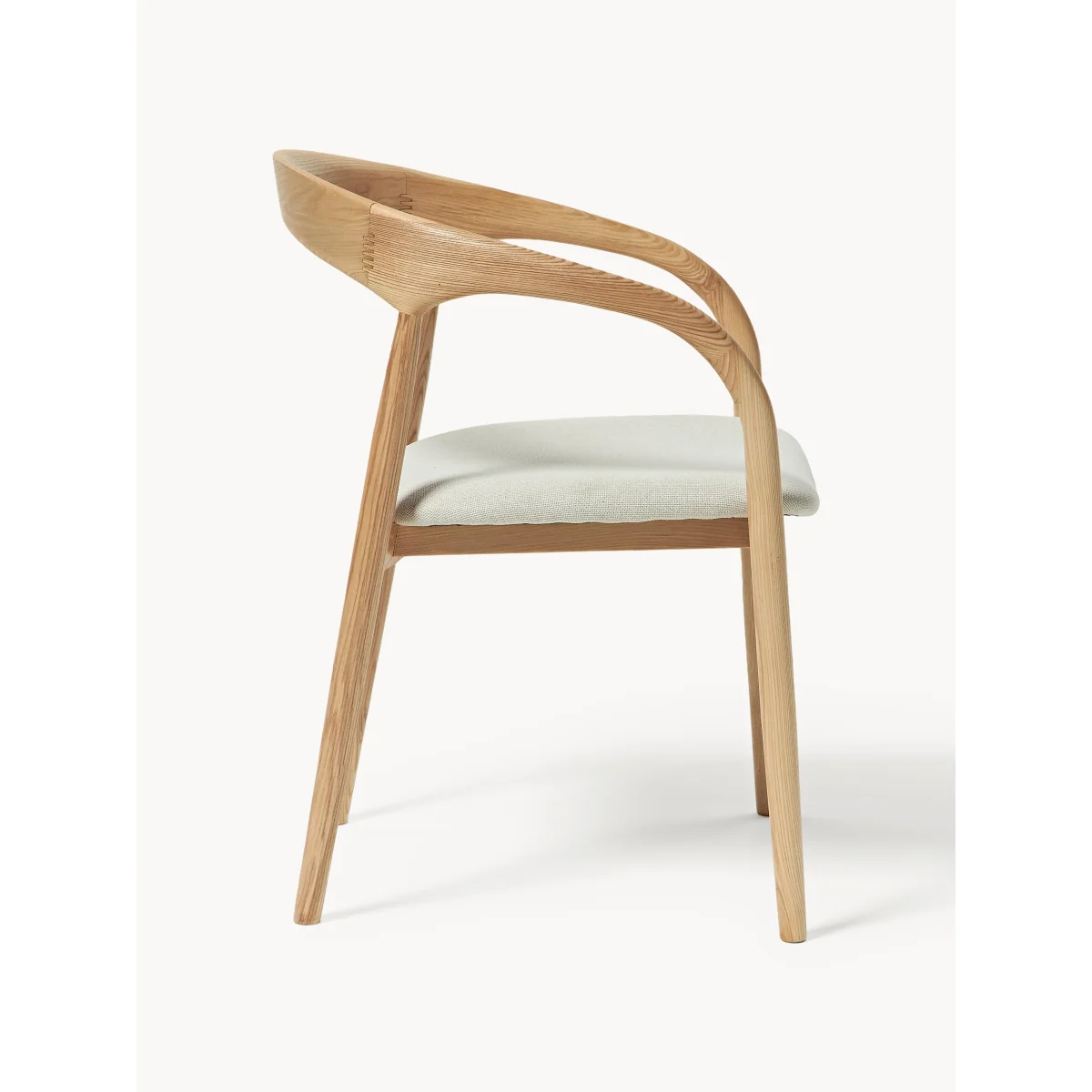 Ash Wood Dining Chair Camille with Seat Cushion – image 3