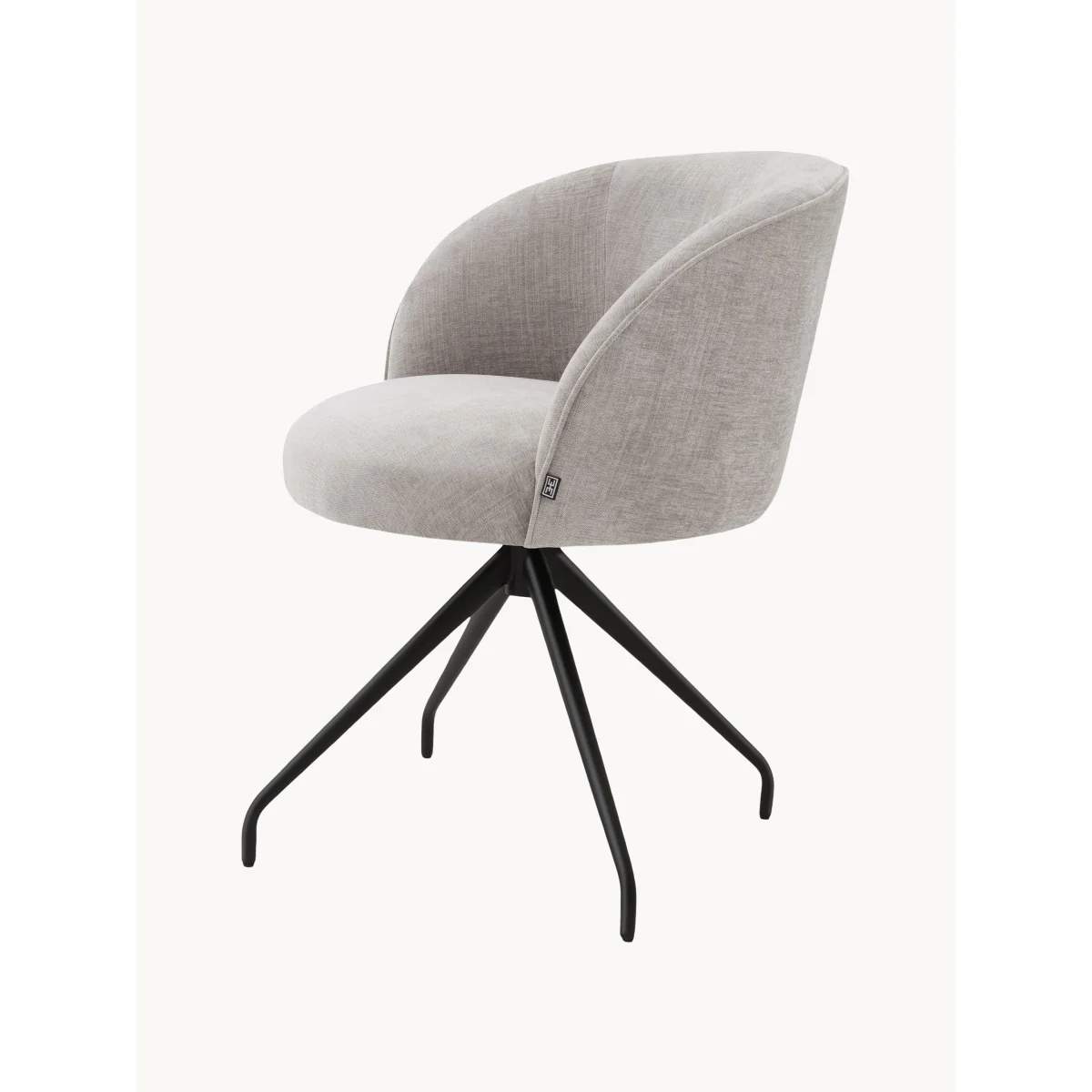 Upholstered Swivel Dining Chair Masters with Armrests – image 5