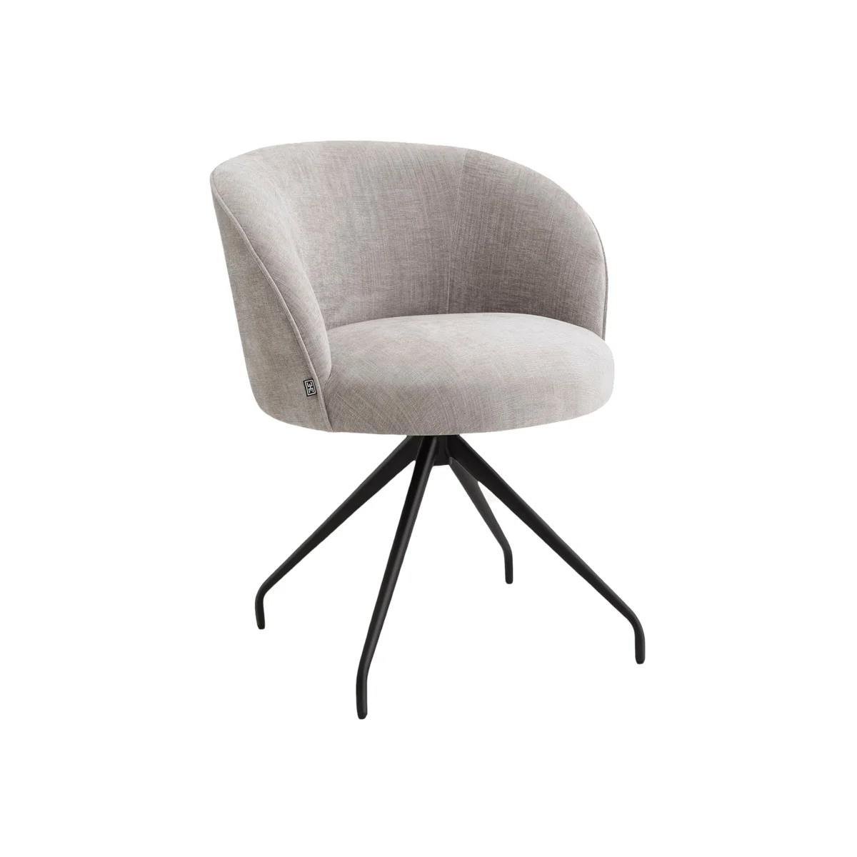 Upholstered Swivel Dining Chair Masters with Armrests – image 1