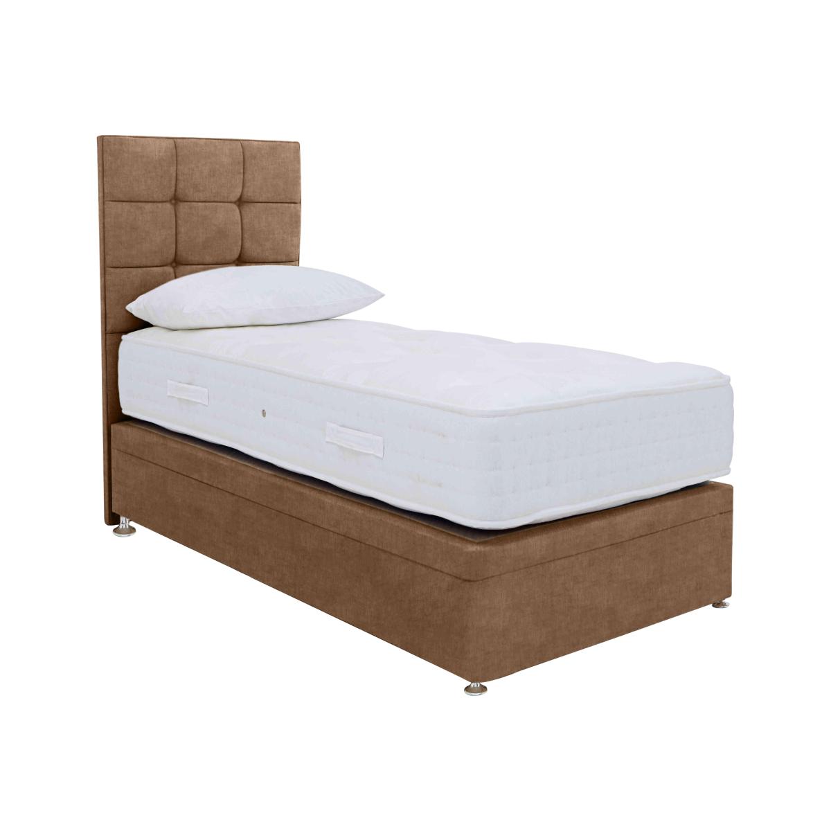 Firm Sleep 1500 Power Ottoman Divan Set - Single - Lace Caramel – image 1