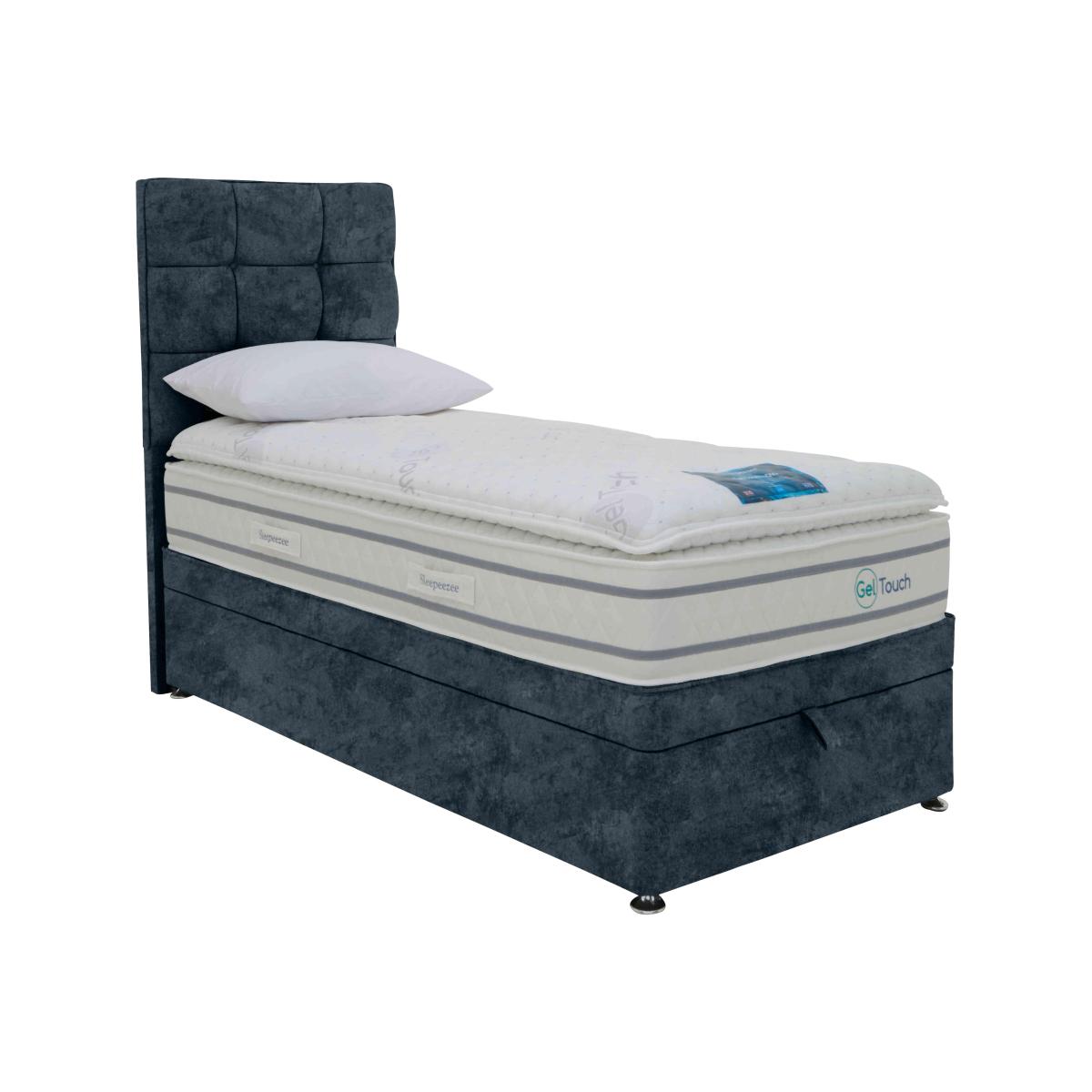 Sleepeezee - GelTouch 4000 End-lift Ottoman Divan Set - Single - Daytona Ocean – image 1
