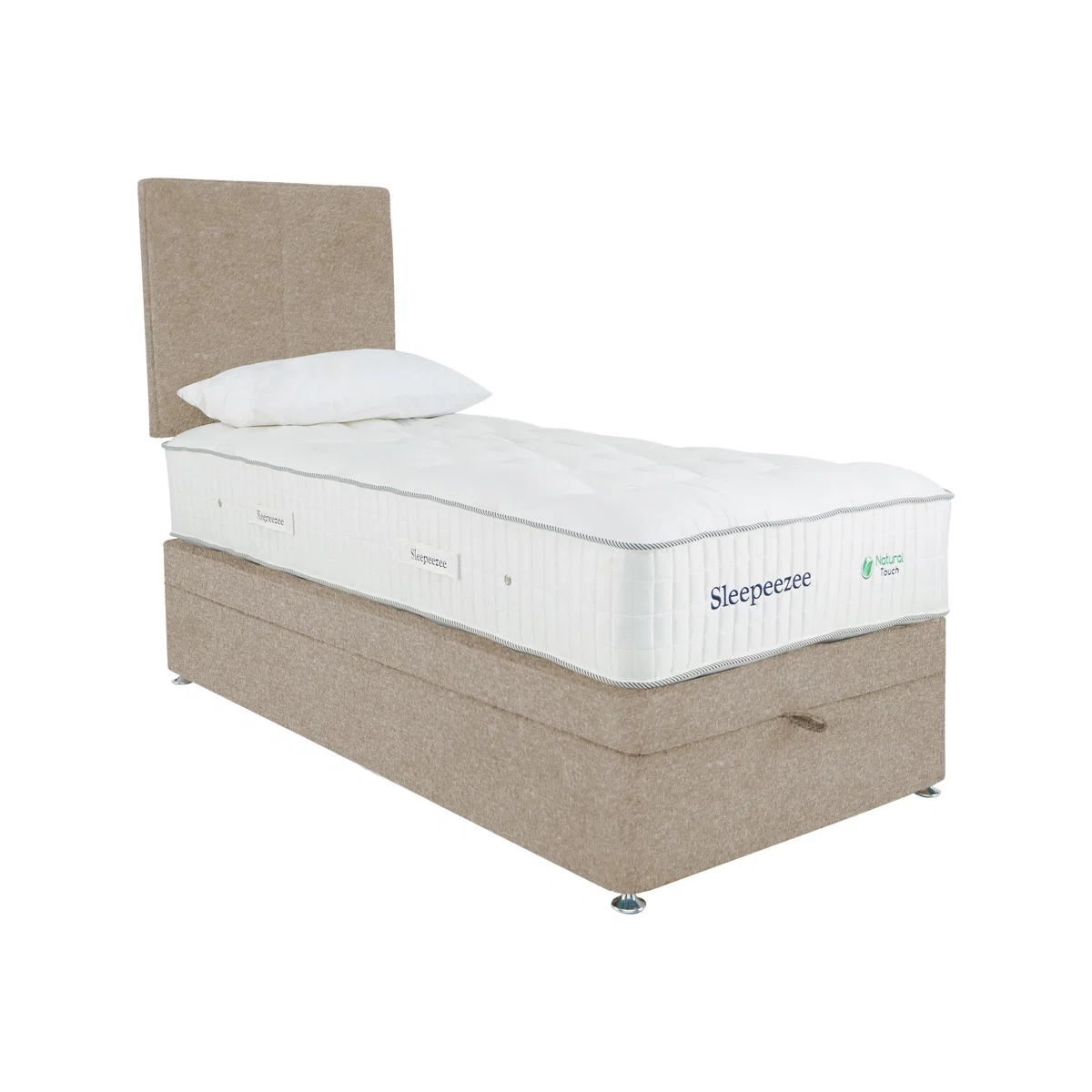Sleepeezee - Natural Touch 3000 End Ottoman Divan Set - Single - Beige – image 1