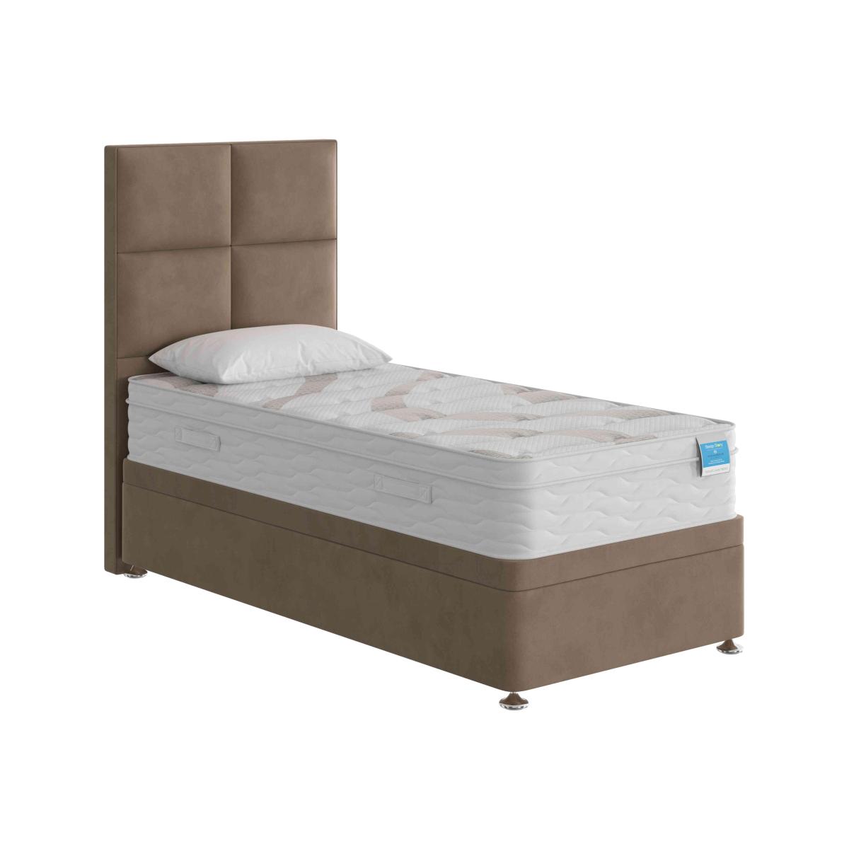 Sleep Story - Natural Luxury Hybrid Power Ottoman Divan Set - Small Single - Lace Caramel – image 1