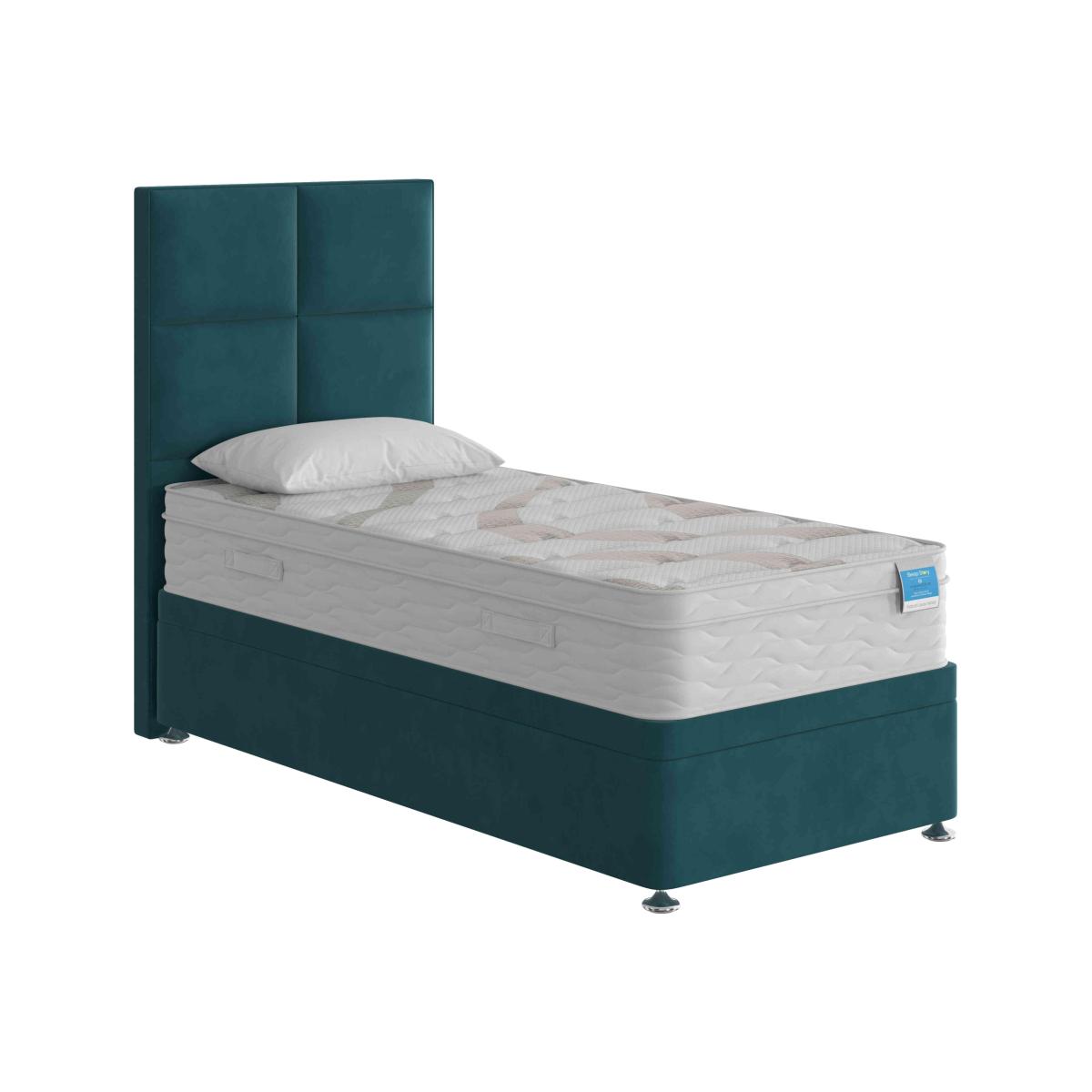 Sleep Story - Natural Luxury Hybrid Power Ottoman Divan Set - Single - Plush Atlantic – image 1