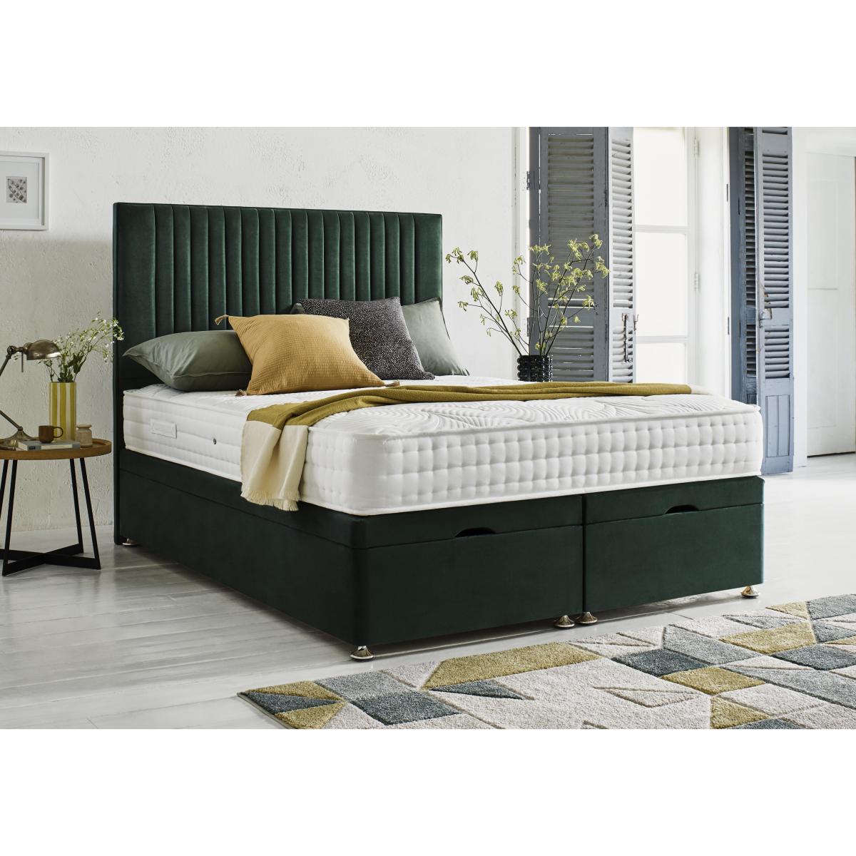 Sleep Story - Firm Gel Manual End Ottoman Divan Set - Small Single - Plush Corn – image 3