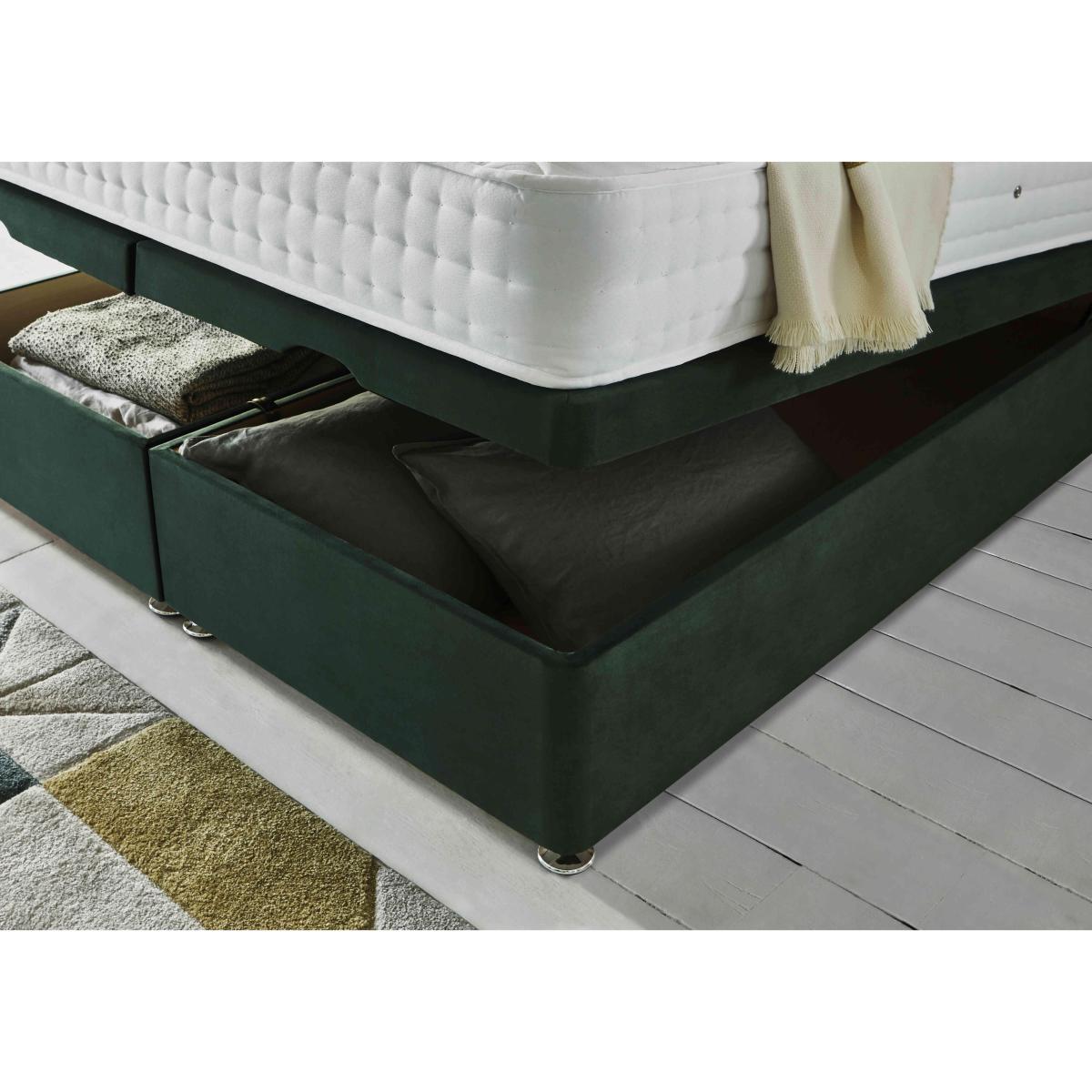 Sleep Story - Firm Gel Manual End Ottoman Divan Set - Small Single - Plush Corn – image 5